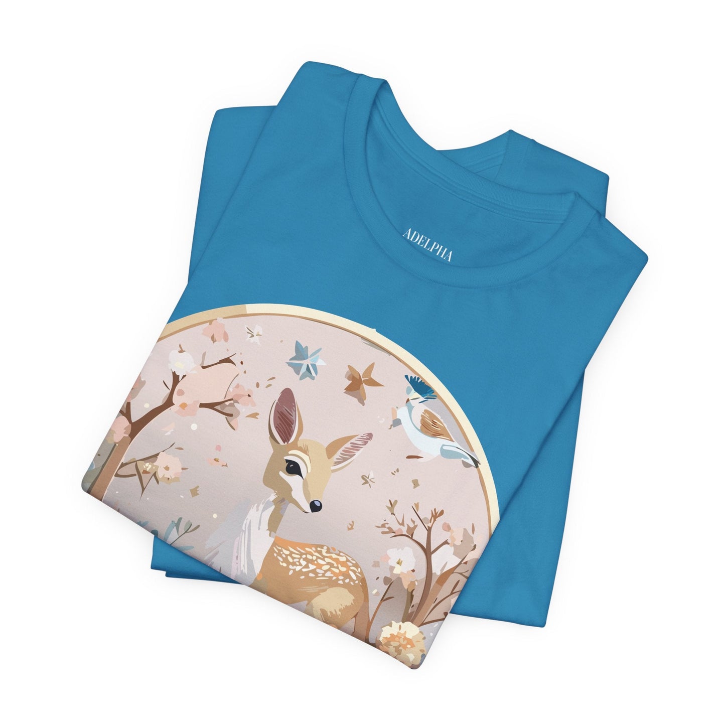 Adelpha Medallion Shirt Unisex Graphic Tee Vintage Inspired Art Design Short Sleeve T Shirt