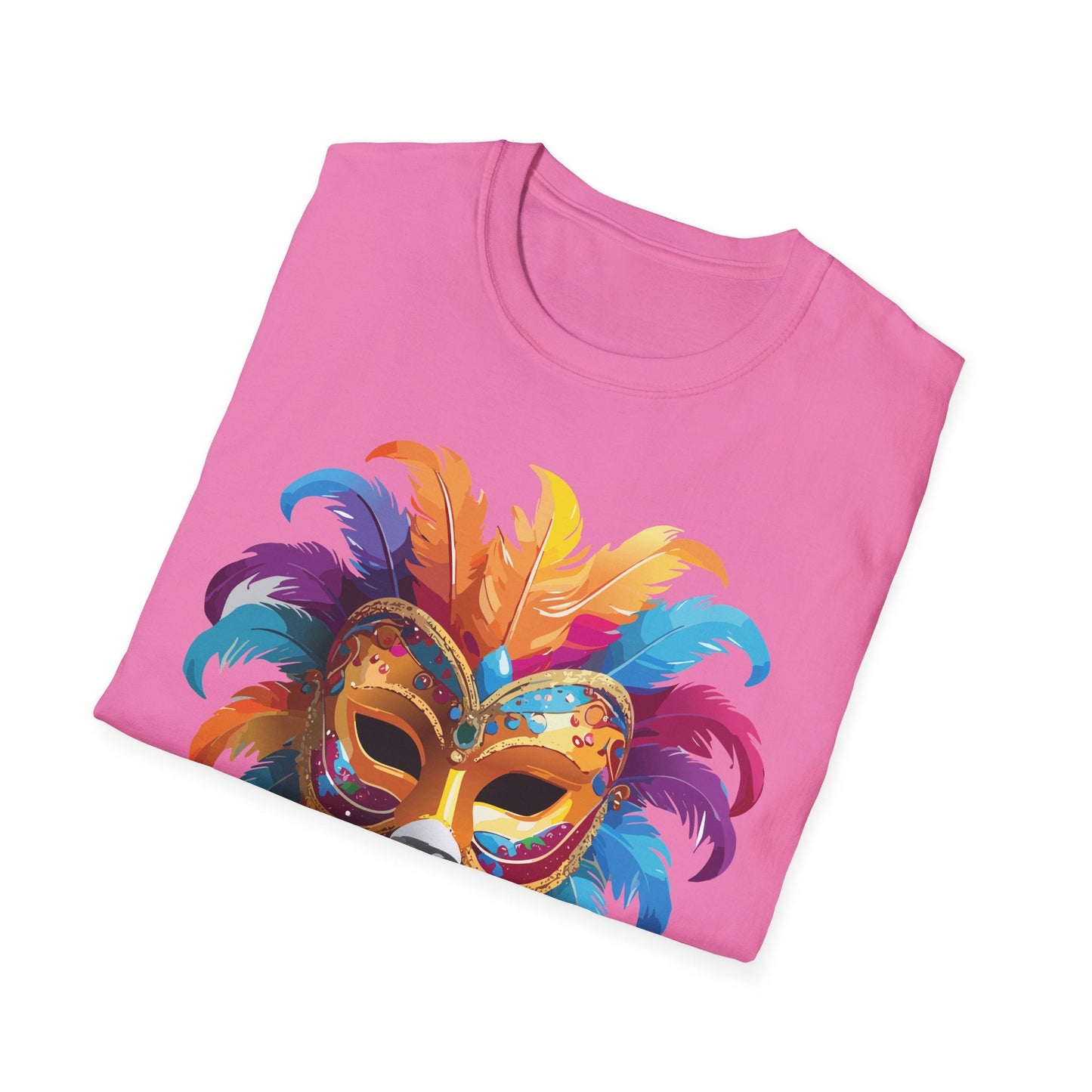 Mask Graphic Unisex Cotton Masquerade Design Artwork Tee 28