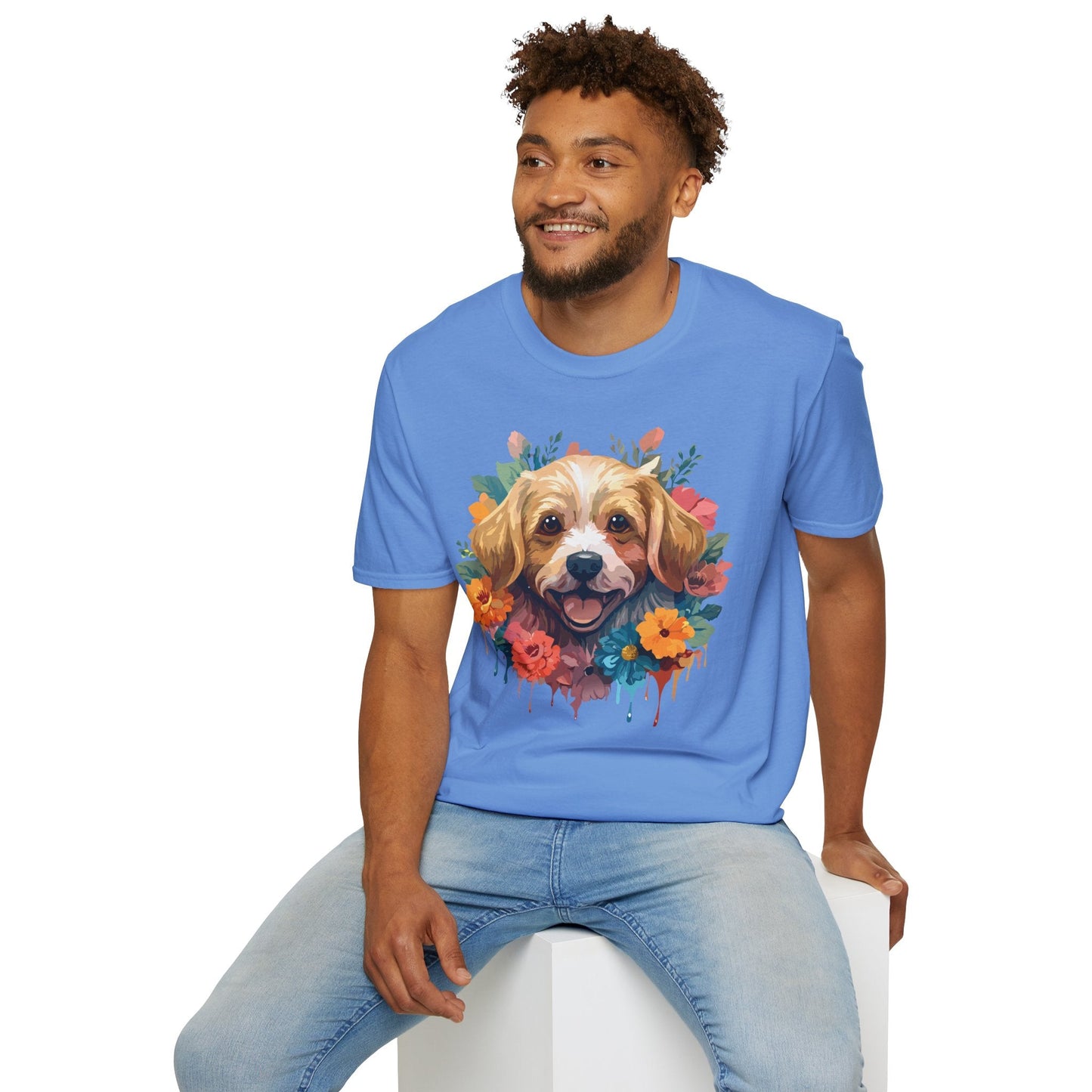 Dog Shirt Unisex Animal Tee Softstyle 64000 Gildan Cotton Tee