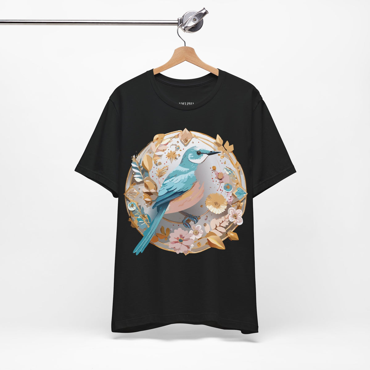 Medallion Graphic Unisex Cotton Bella+Canvas Tee with Art Design d84