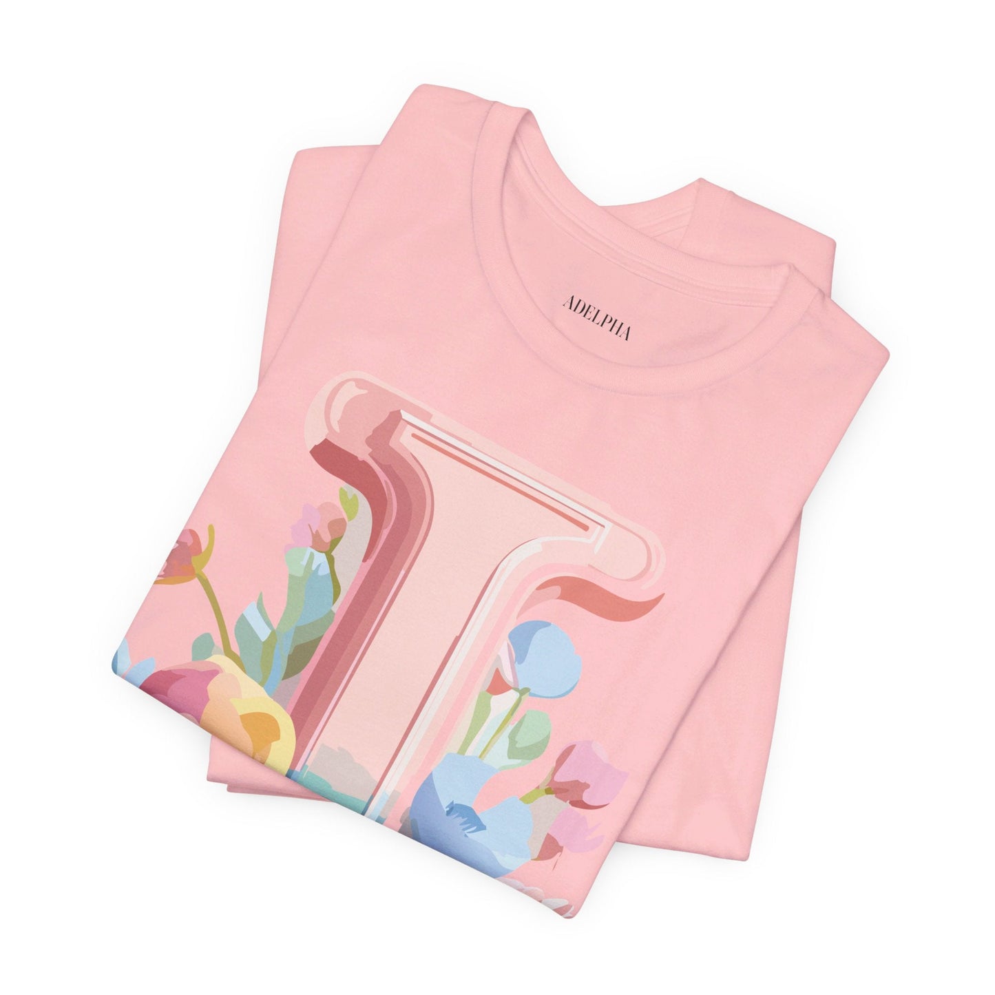 Letter I Shirt Unisex Graphic Tee Adelpha Premium Soft Cotton Vintage Inspired Artwork