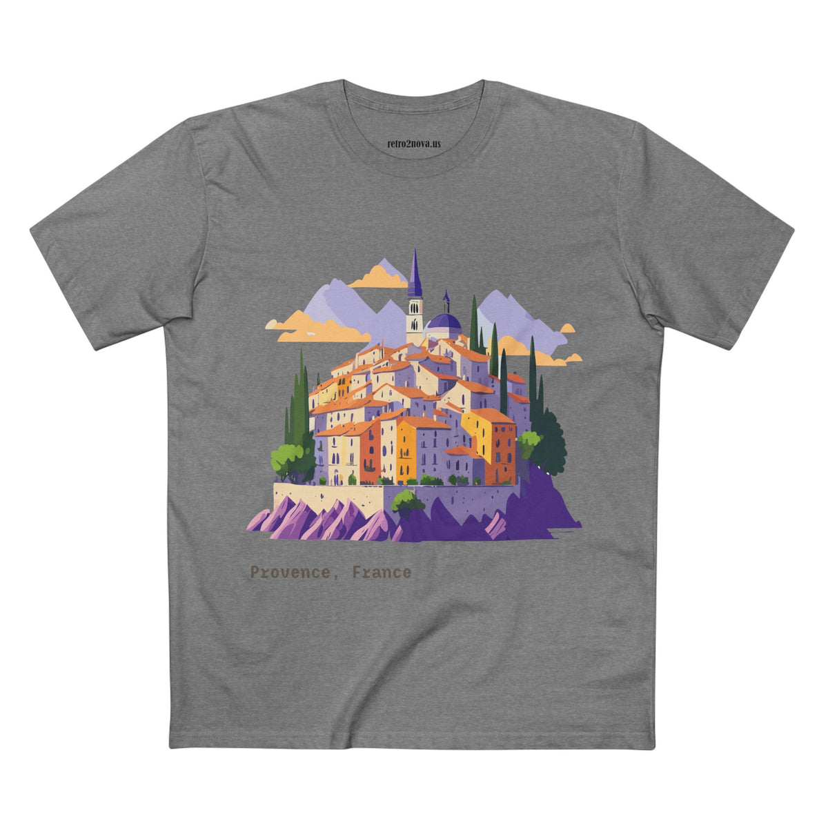 Provence France Village Illustration Tee | Travel Souvenir Shirt