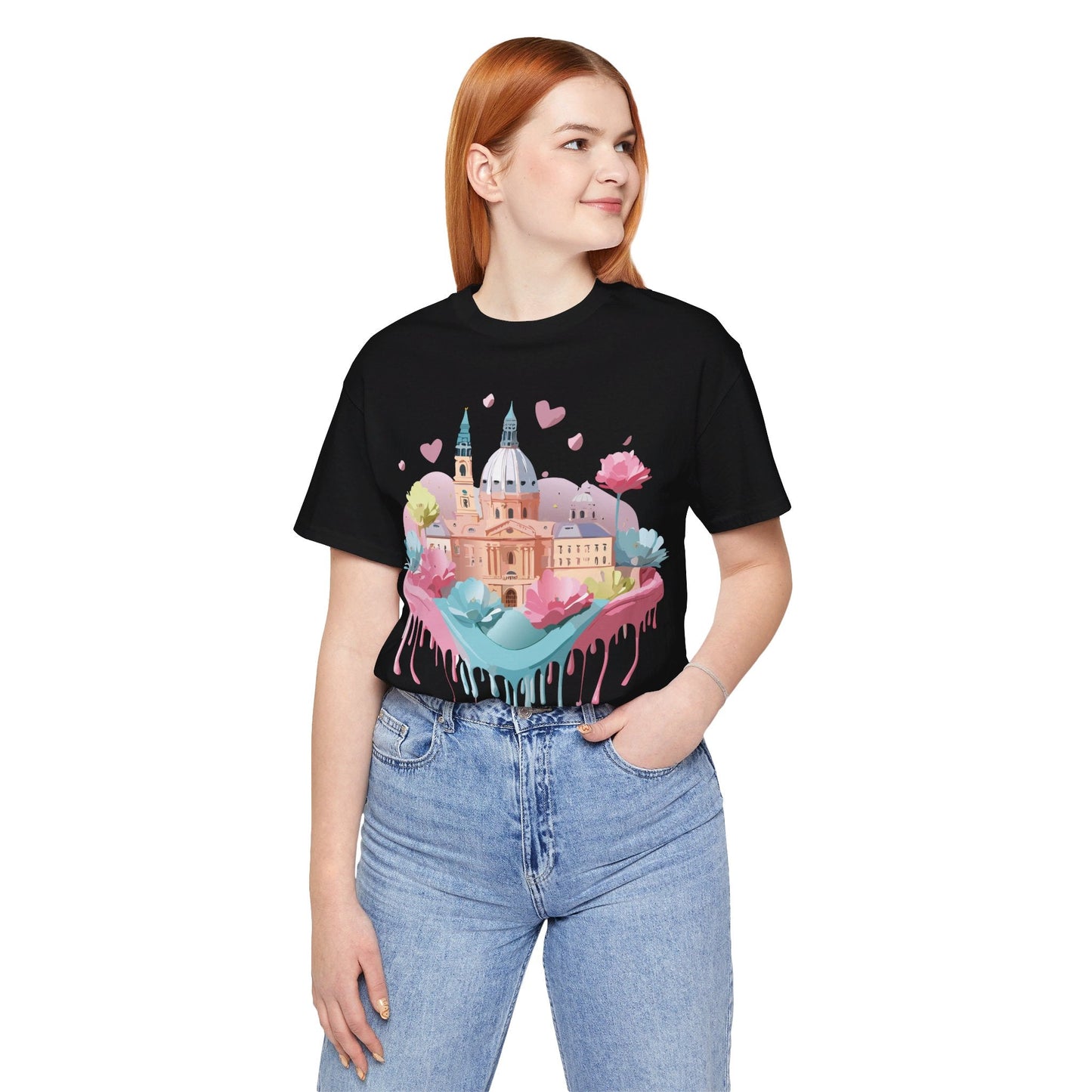 Prague Tourist Graphic Tee By Adelpha Unisex Vintage Inspired Art Shirt Original Artwork