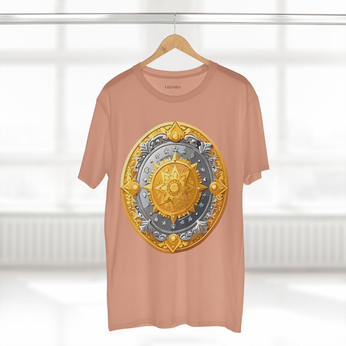 Antique Gold Coin Graphic Design T-Shirt Unisex 100 Cotton With Golden Print Artwork Tee 23