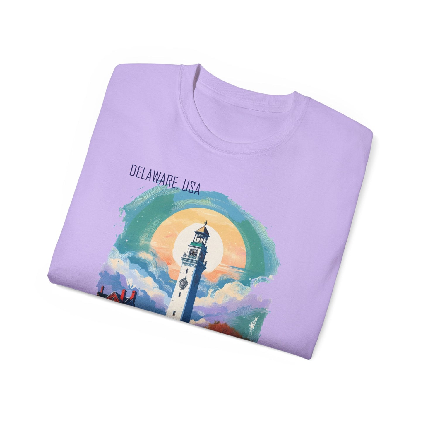 Delaware Graphic Unisex Cotton T‑Shirt 1