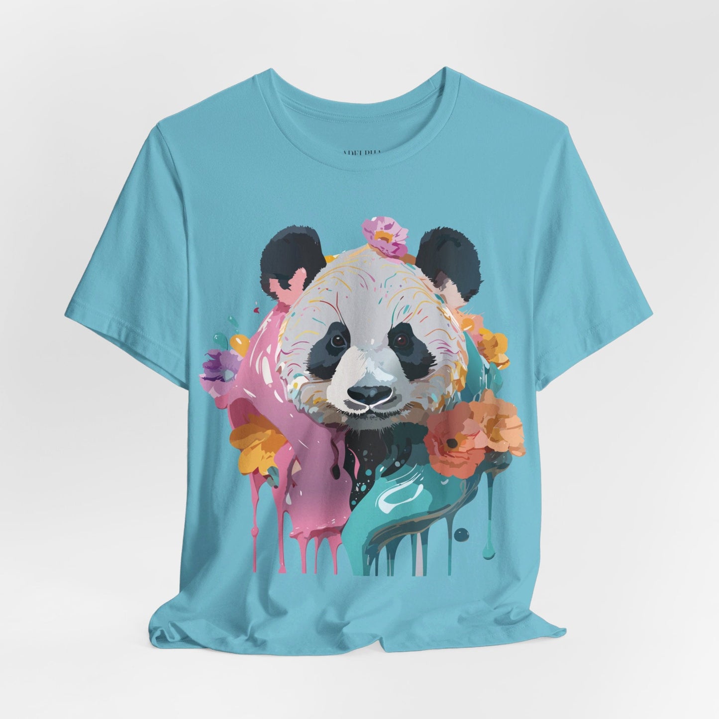 Panda Premium Graphic Tee Unisex Jersey Short Sleeve By Adelpha Vintage Inspired Artwork