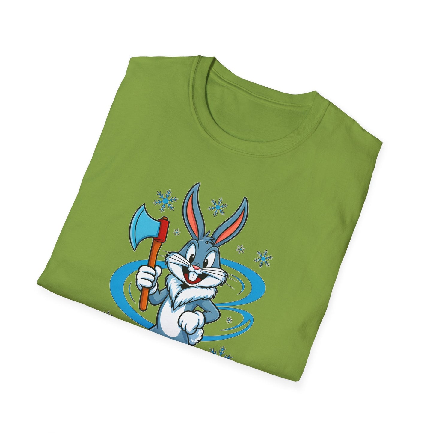 Bugs Bunny T Shirt Cartoon Print Unisex Softstyle Tee Gildan 64000 100 Percent Cotton