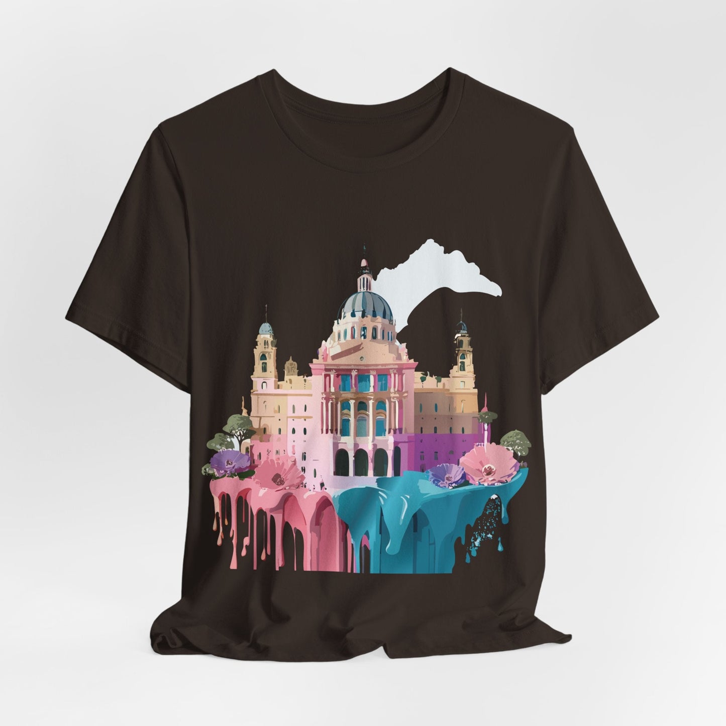 Adelpha Unisex Graphic Tee Madrid Tourist Shirt Vintage Inspired Art Design By Adelpha