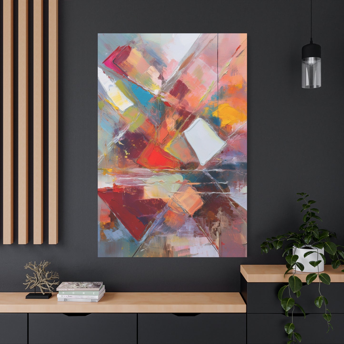 Abstract Oil Painting Print Canvas 20x24,20x30,24x30 24x32,24x36,30x40 32x48,36x48,40x60 Pine-Wood Inner Frame ABS-180