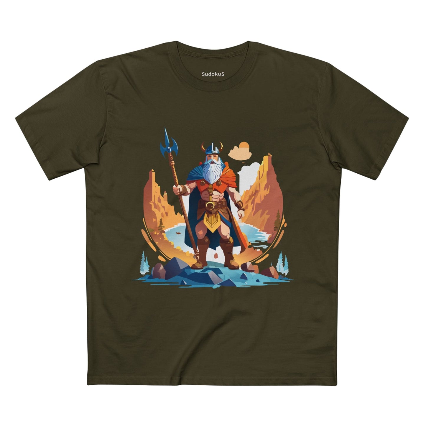 Viking Graphic Unisex 100 Cotton Staple Tee 2
