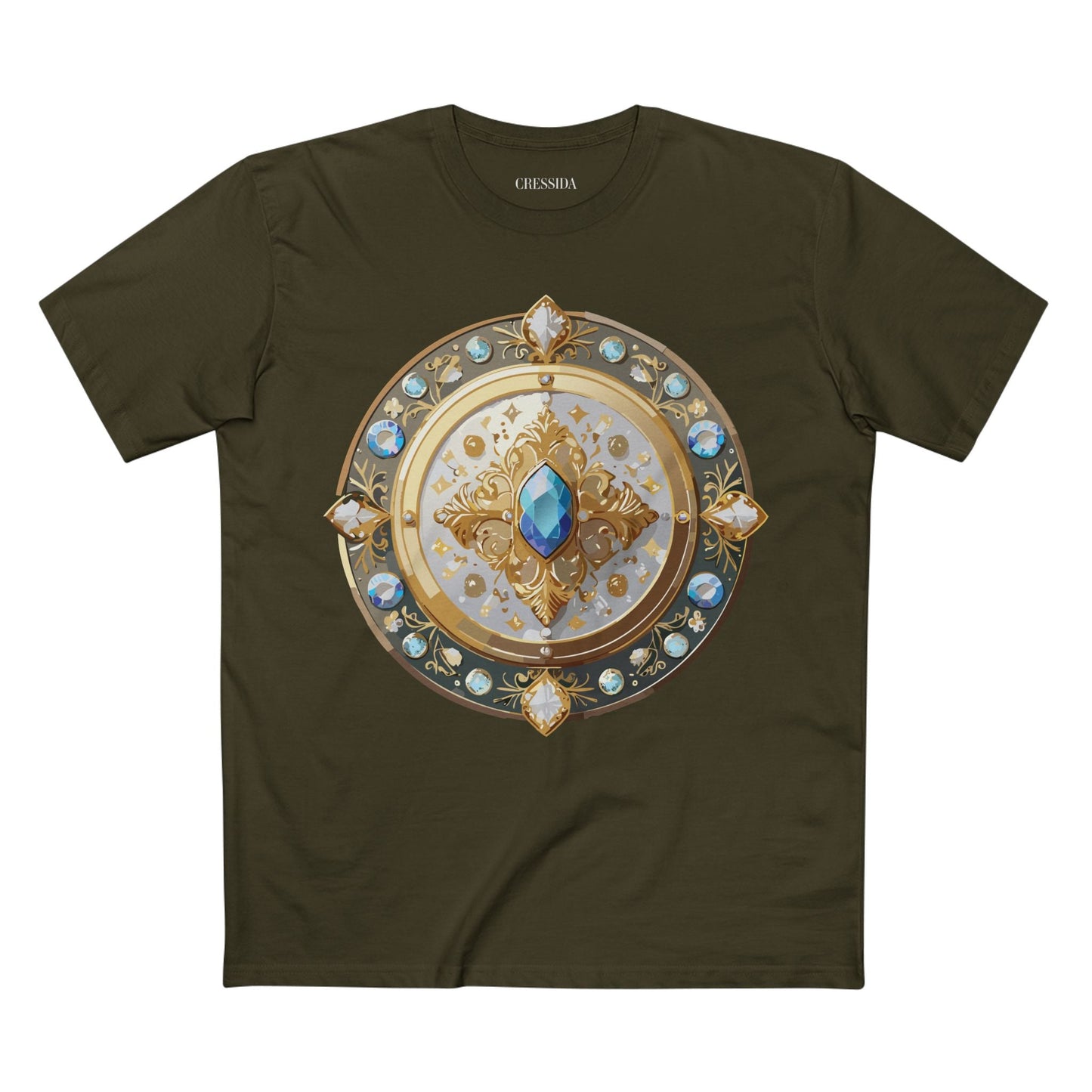 Medallion Graphic T-Shirt Unisex 100 Cotton With Gold Art Design Medal Tee 18