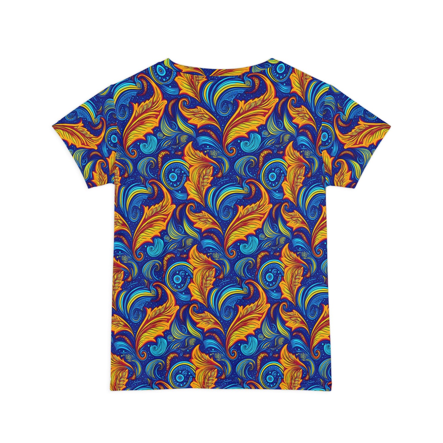 Women Poly Span T-Shirt with Floral Print