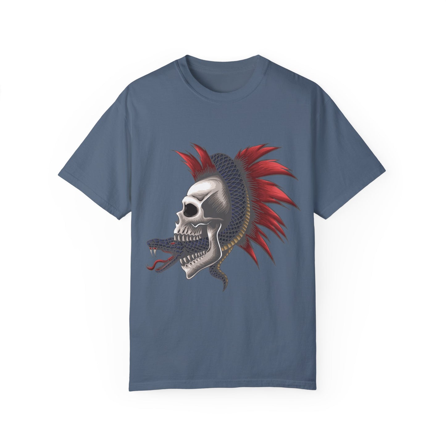 Unisex Cotton Tee Shirt with Skull