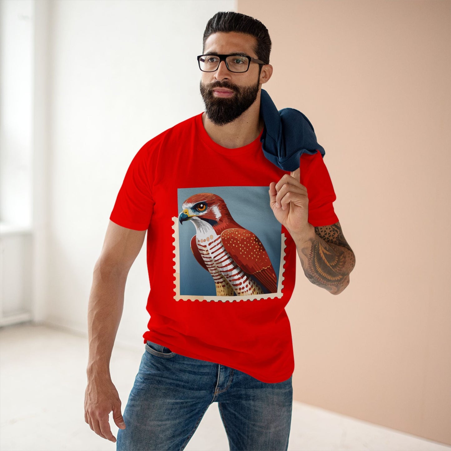 Postage Stamp Shirt Unisex Premium Cotton Tee With Original Art Design By Retro2Nova
