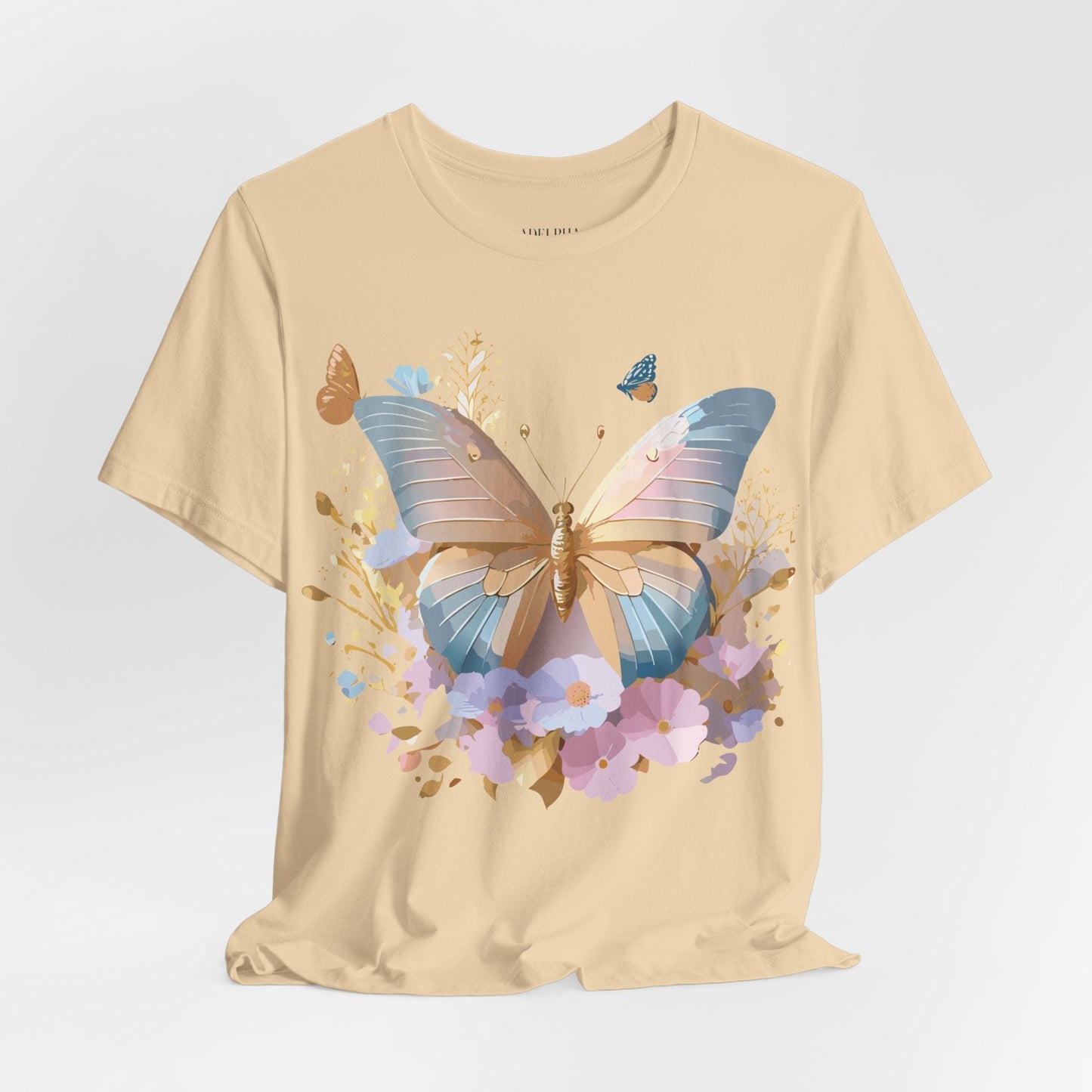 Butterfly Graphic Tee By Adelpha Vintage Inspired Unisex Short Sleeve