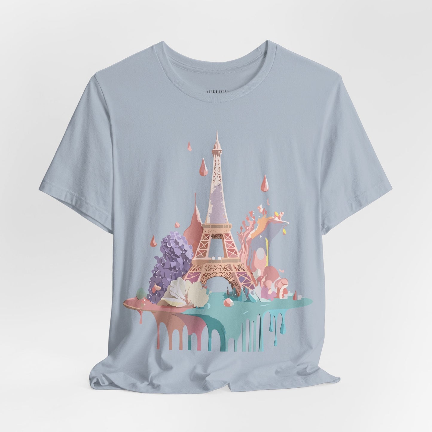 Paris Tourist Shirt Unisex Graphic Tee Vintage Inspired Artwork by Adelpha Short Sleeve Jersey