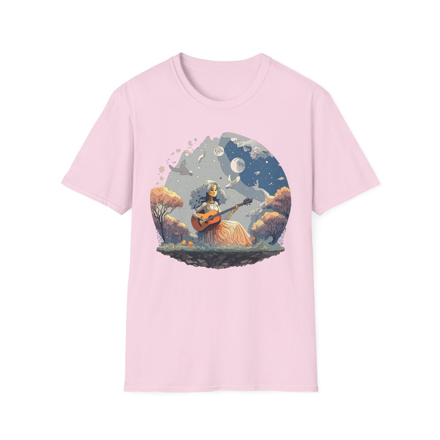 Womens Graphic T Shirt Art Design Tee Unisex Softstyle Cotton Shirt Everyday Comfort Durable Wear