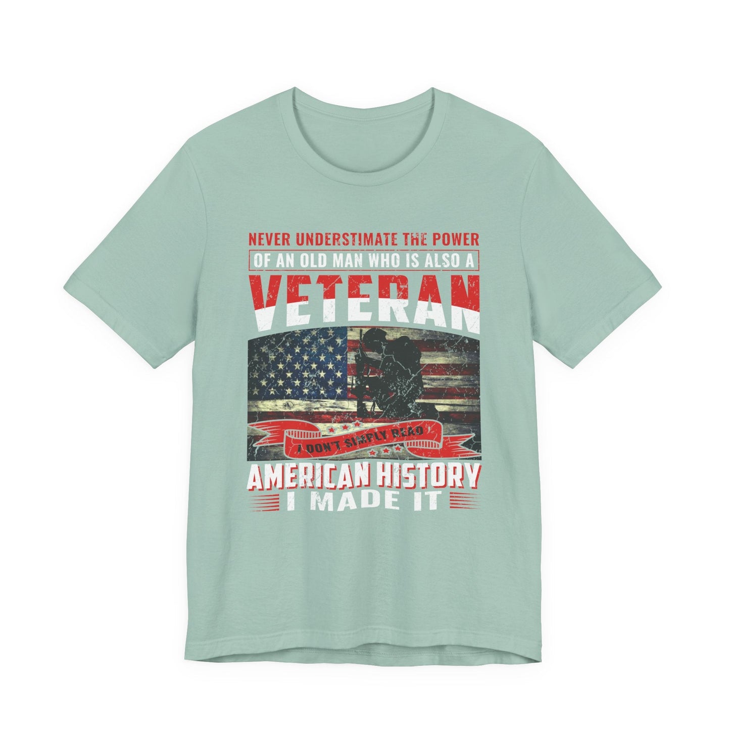 Army Veteran Patriotic Graphic Design Unisex Cotton T-Shirt v32