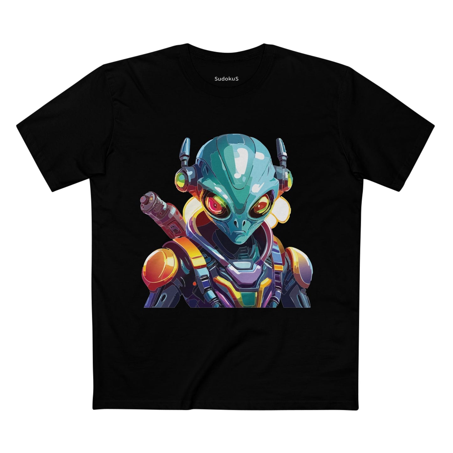 Aliens Graphic Unisex 100 Cotton Staple Tee 4