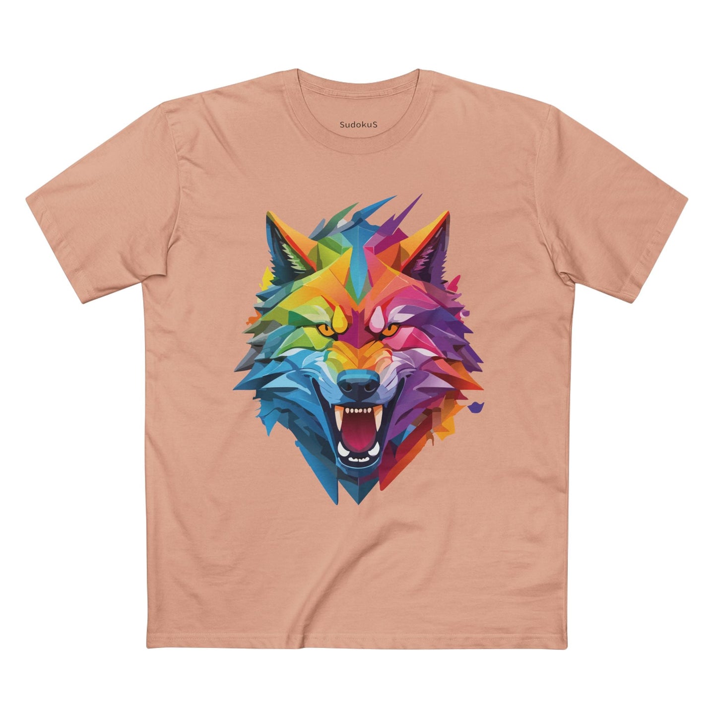 Wolf Graphic Unisex 100 Cotton Staple Tee with Animal Design Artwork 18