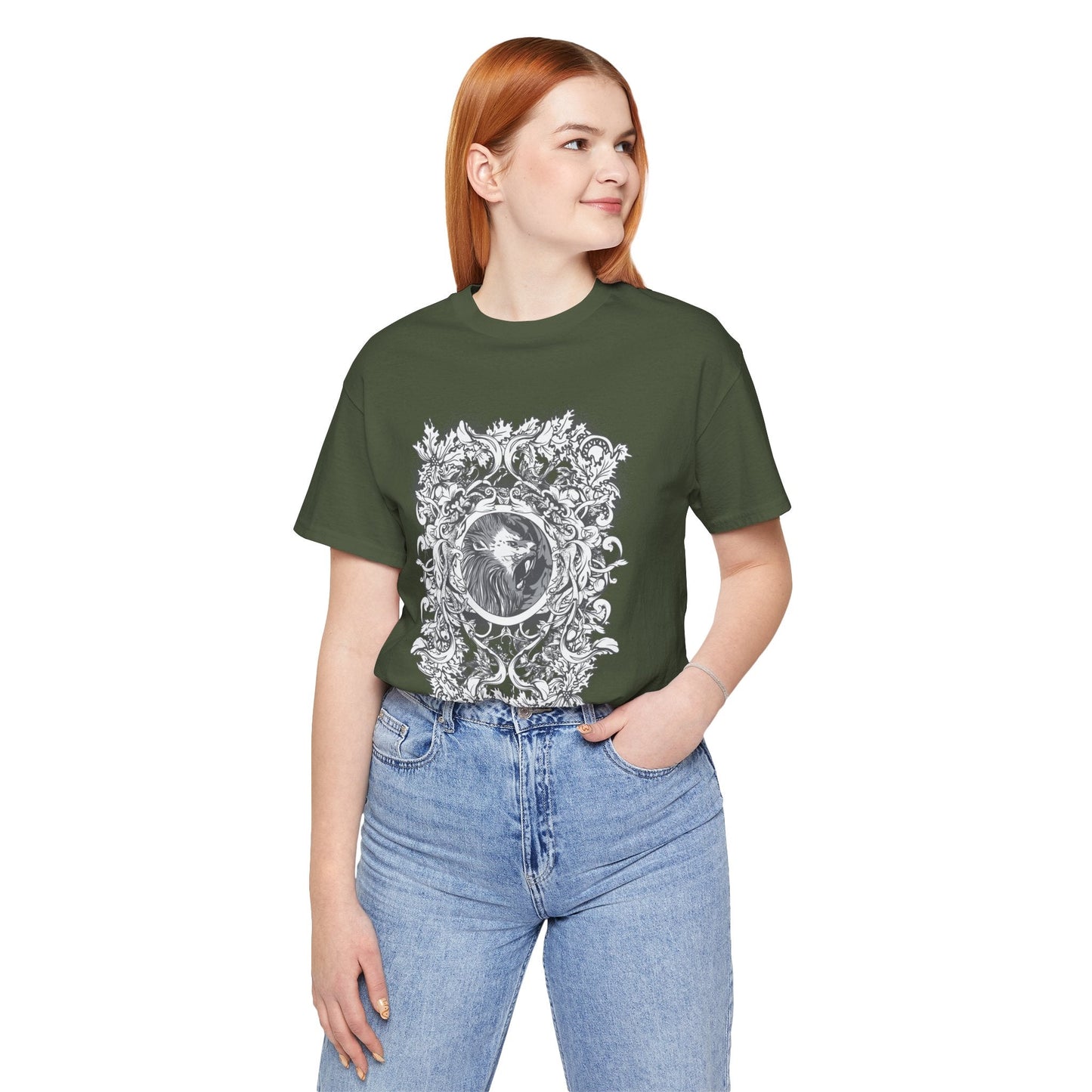 Gothic Illustration Graphic Unisex Cotton T-Shirt r18