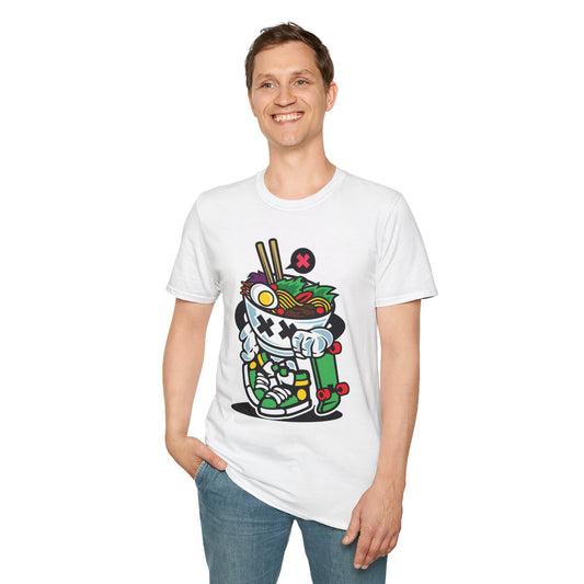 Unisex Cotton T-Shirt with Cartoon Graphic Design