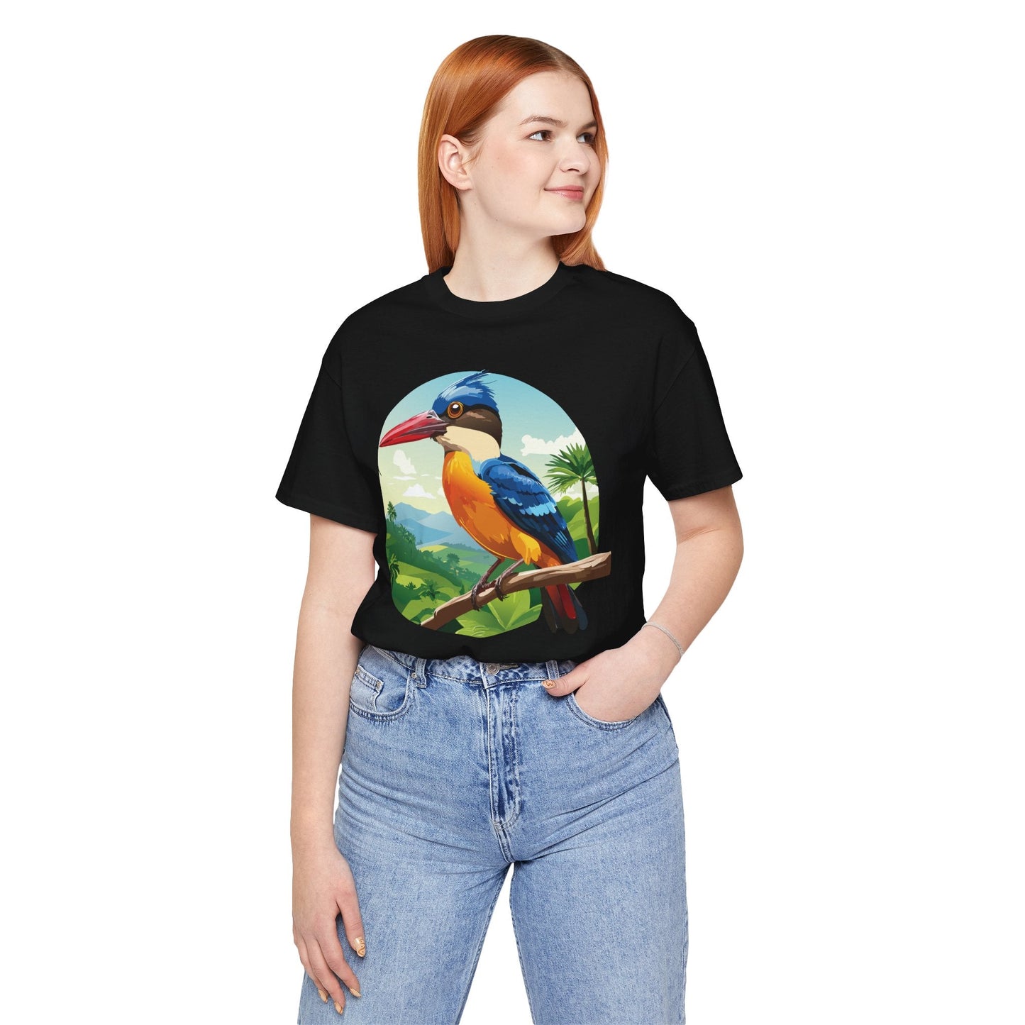 Unisex Animal Shirt With Art Design Featuring Wild Animals Jersey Short Sleeve Tee