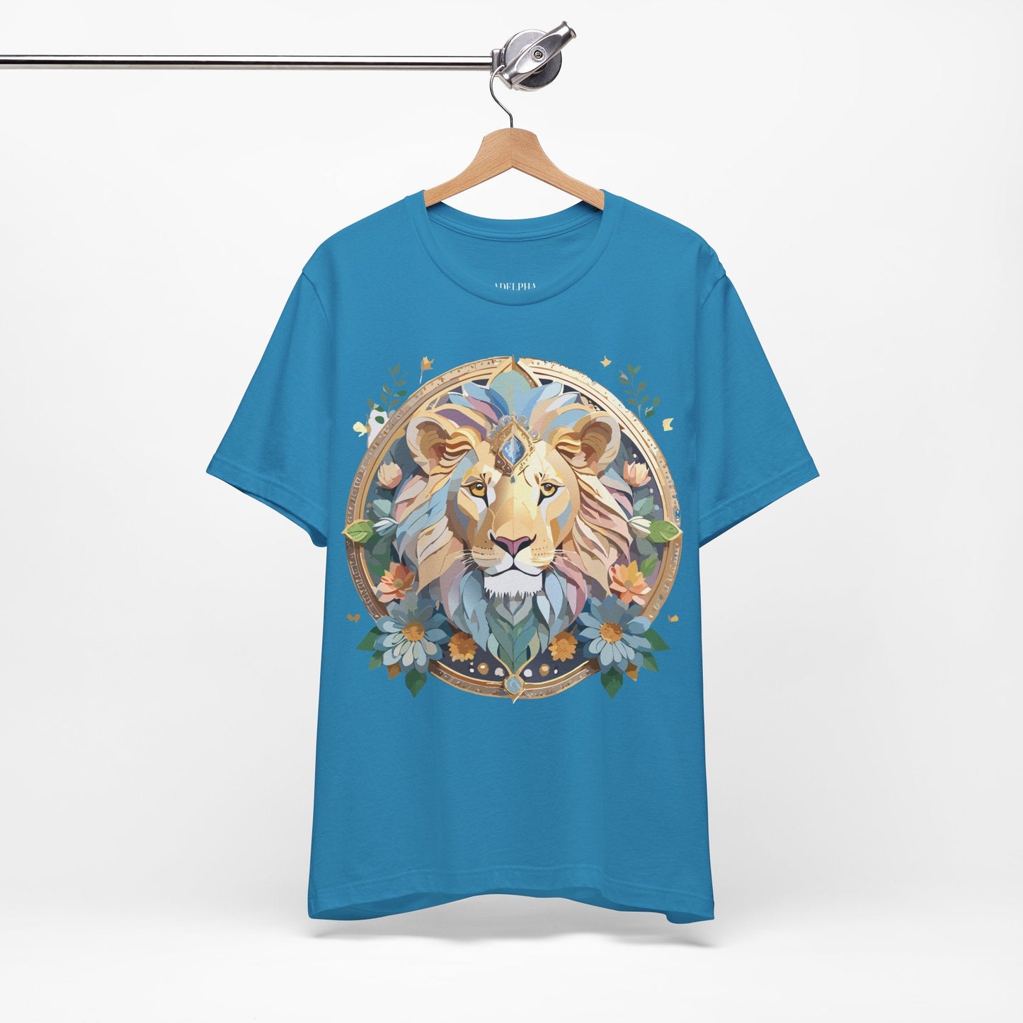Medallion Graphic Unisex 100 Cotton Vintage Animal Medal Artwork Tee 60