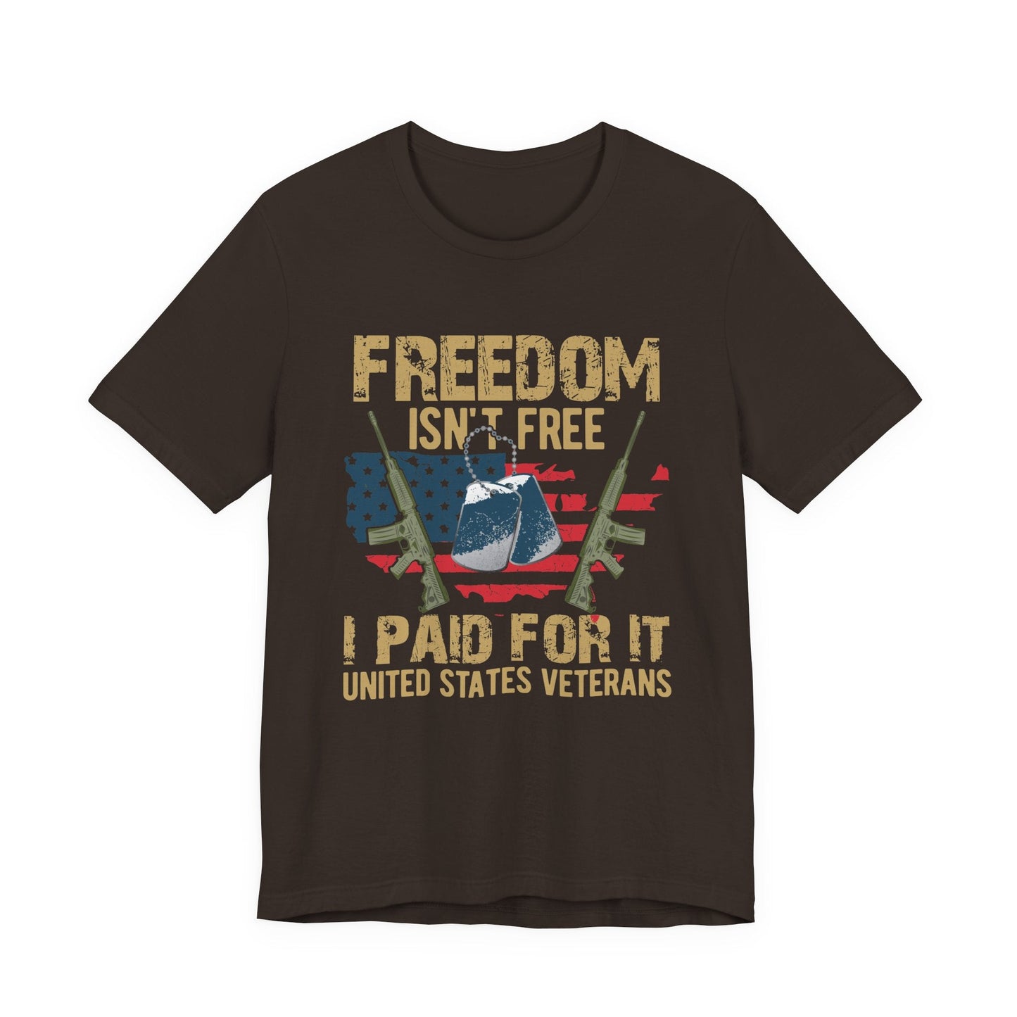 Army Veteran Patriotic Graphic Design Unisex Cotton T-Shirt v19