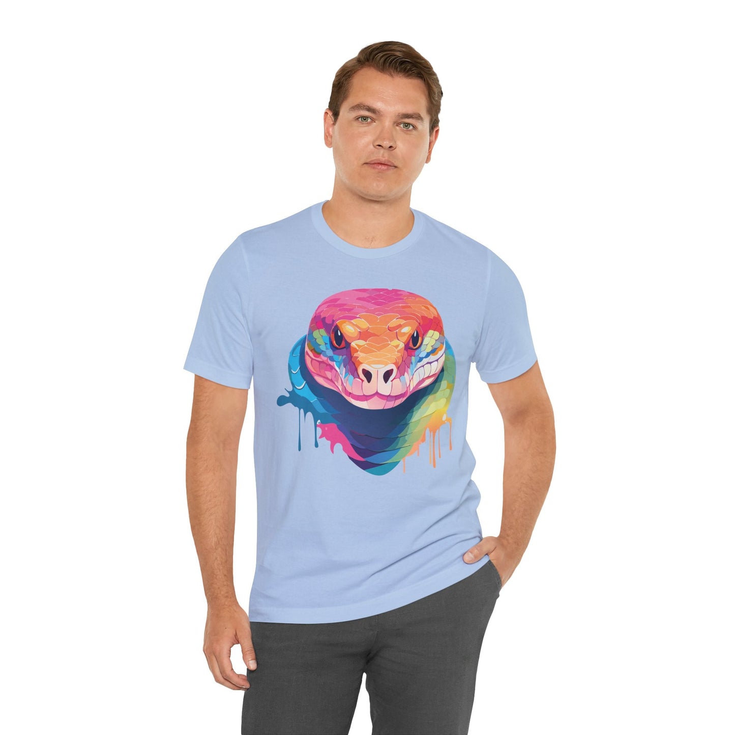 Unisex Animal Shirt With Art Design Wild Animals Graphic Print Casual Short Sleeve Tee