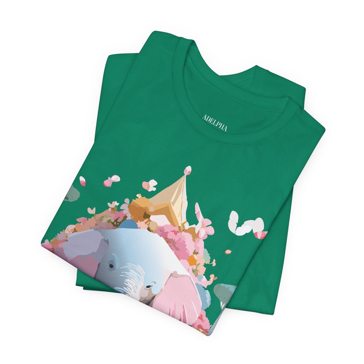 Elephant Graphic Tee Adelpha Unisex Short Sleeve Vintage Inspired Art Design Premium