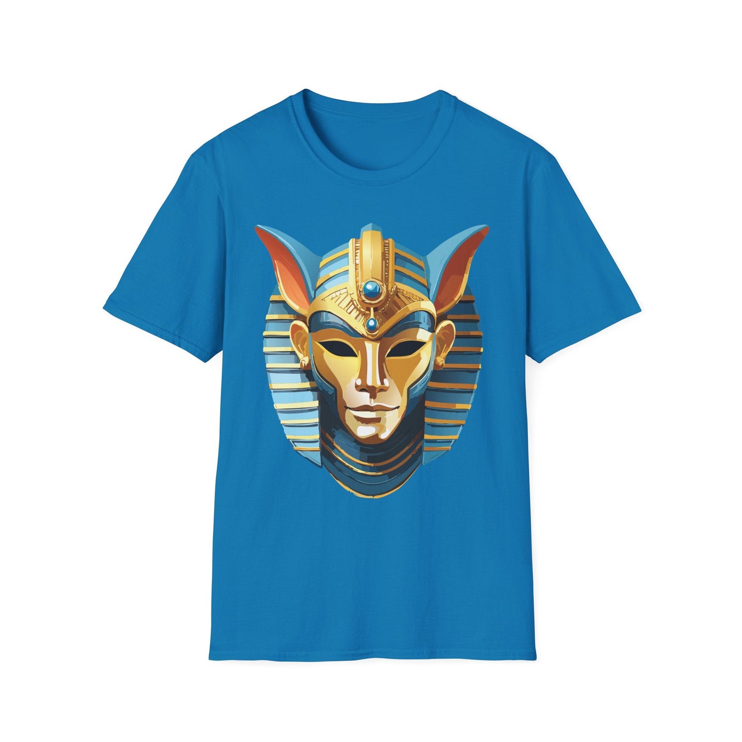 Mask Tee Shirt Unisex Softstyle Cotton Tee With Masquerade Art Design Gildan Softstyle