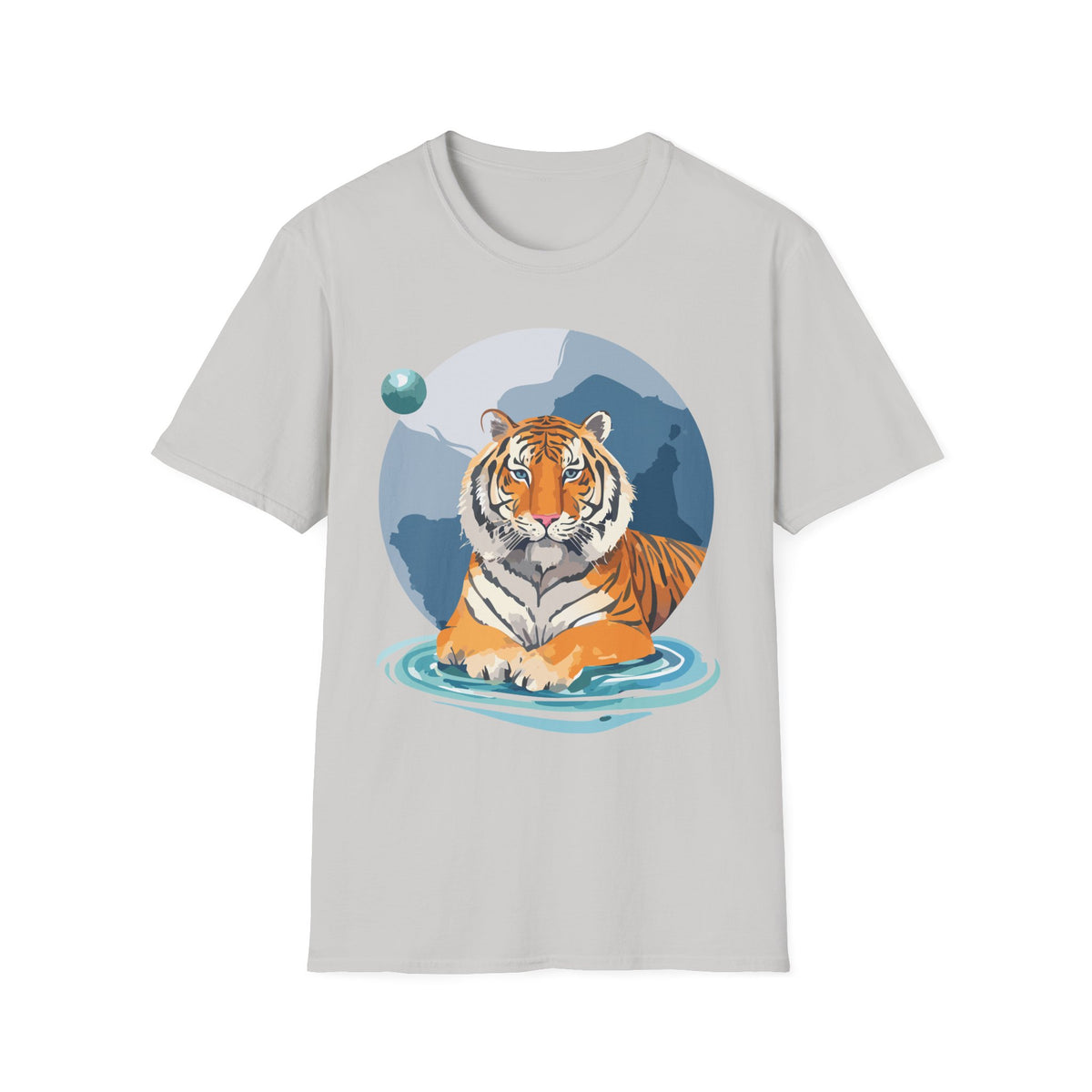 Majestic Tiger Illustration T-Shirt | Tiger Graphic Tee