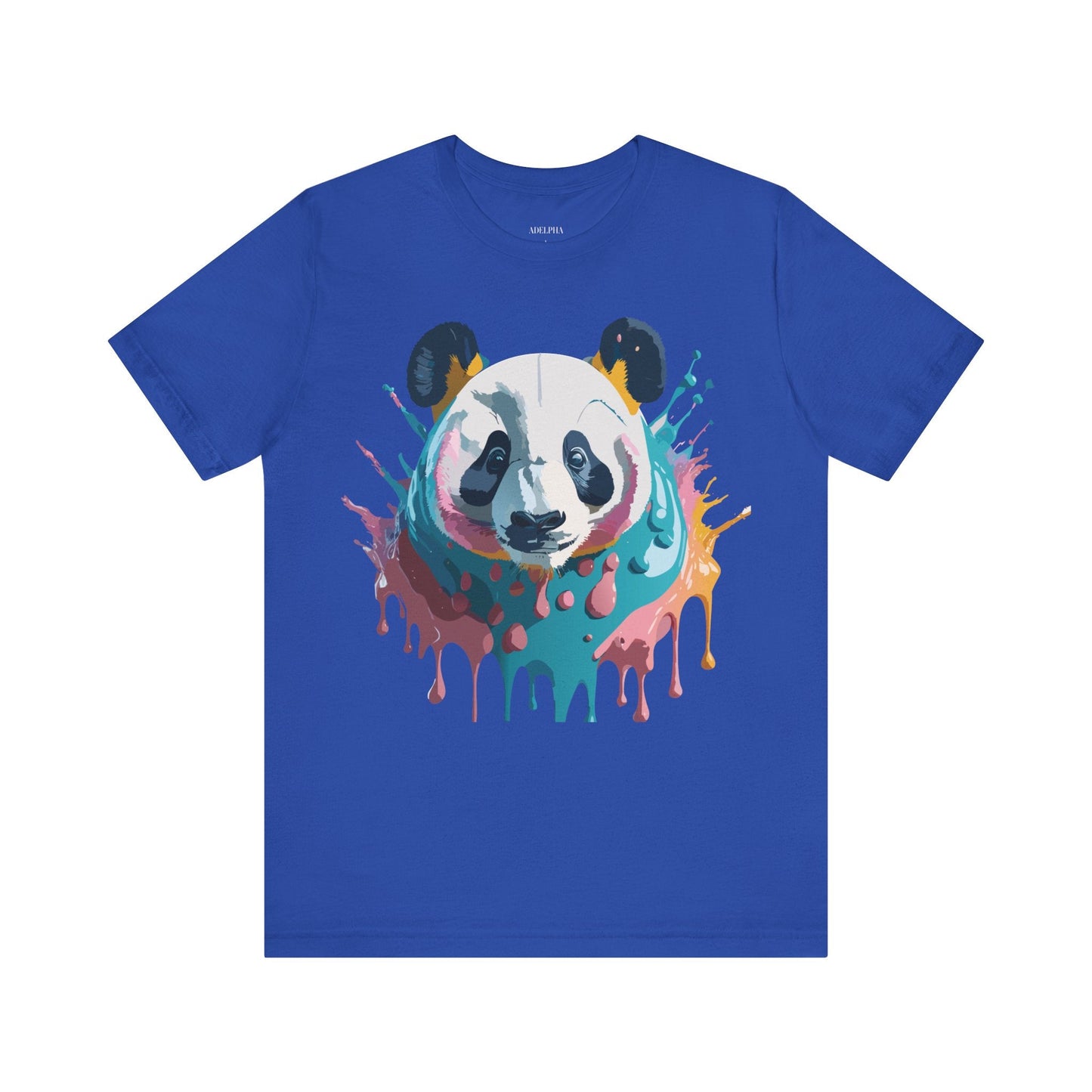 Panda Graphic Tee Unisex Short Sleeve Art Design By Adelpha Vintage Inspired Shirt