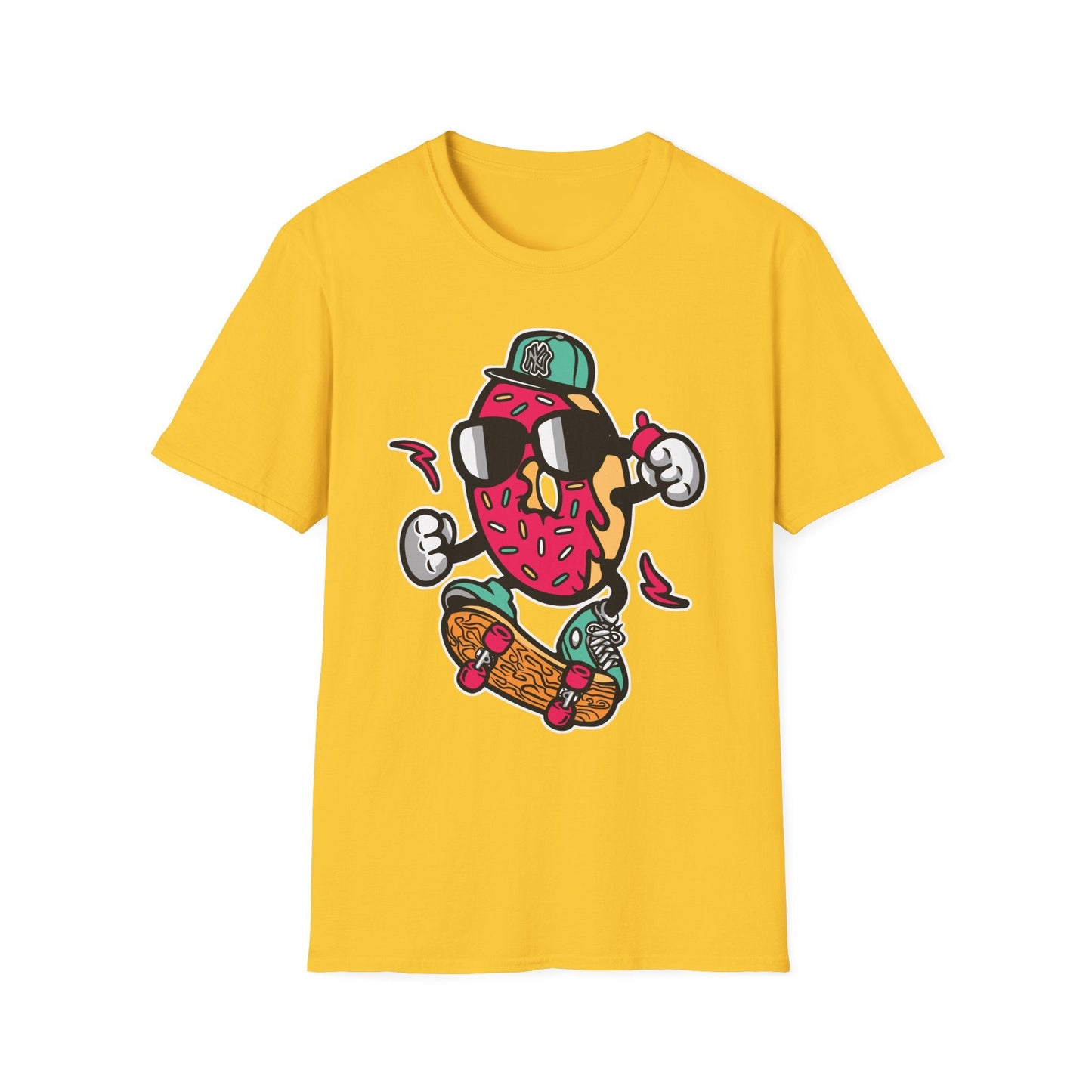 Cartoon T Shirt Animation Tee Funny Art Graphic Shirt Unisex Gildan Softstyle 64000