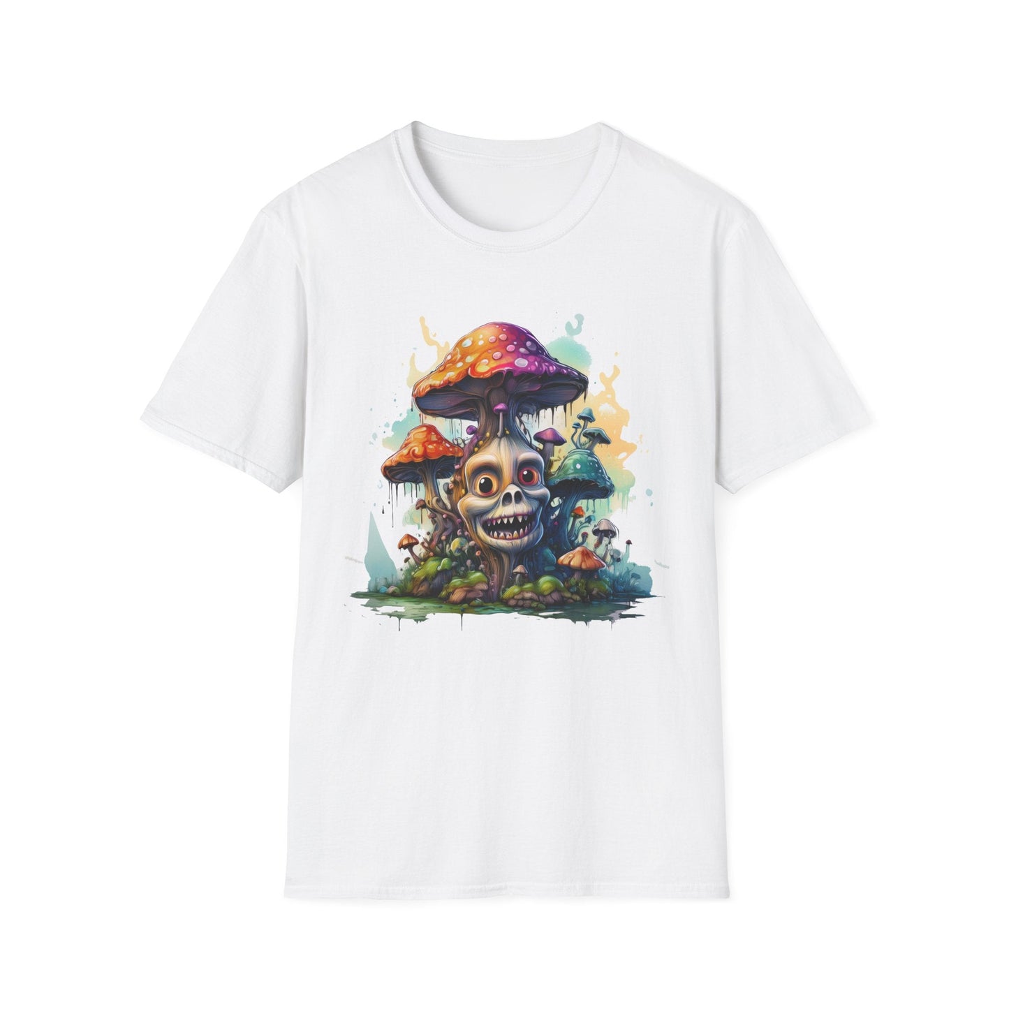 Mashroom Tee Shirt Unisex Graphic Mashroom Tee Fun Fungus Design Softstyle 64000