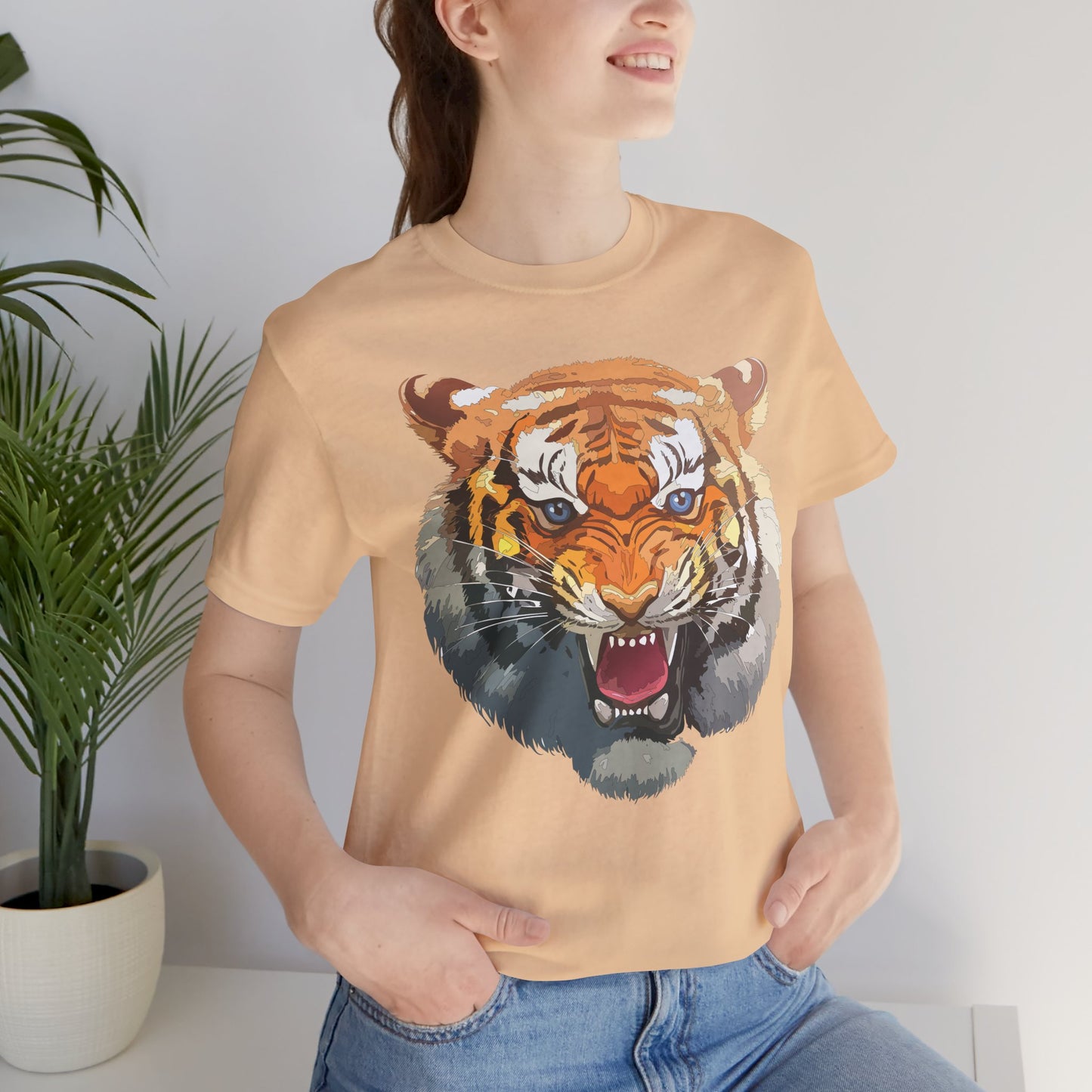 Tiger Shirt, Animal Shirt, T-Shirt with Tiger, Art Design Tee, Animal Tees, Safari T-Shirt, Graphic Design Tee 14