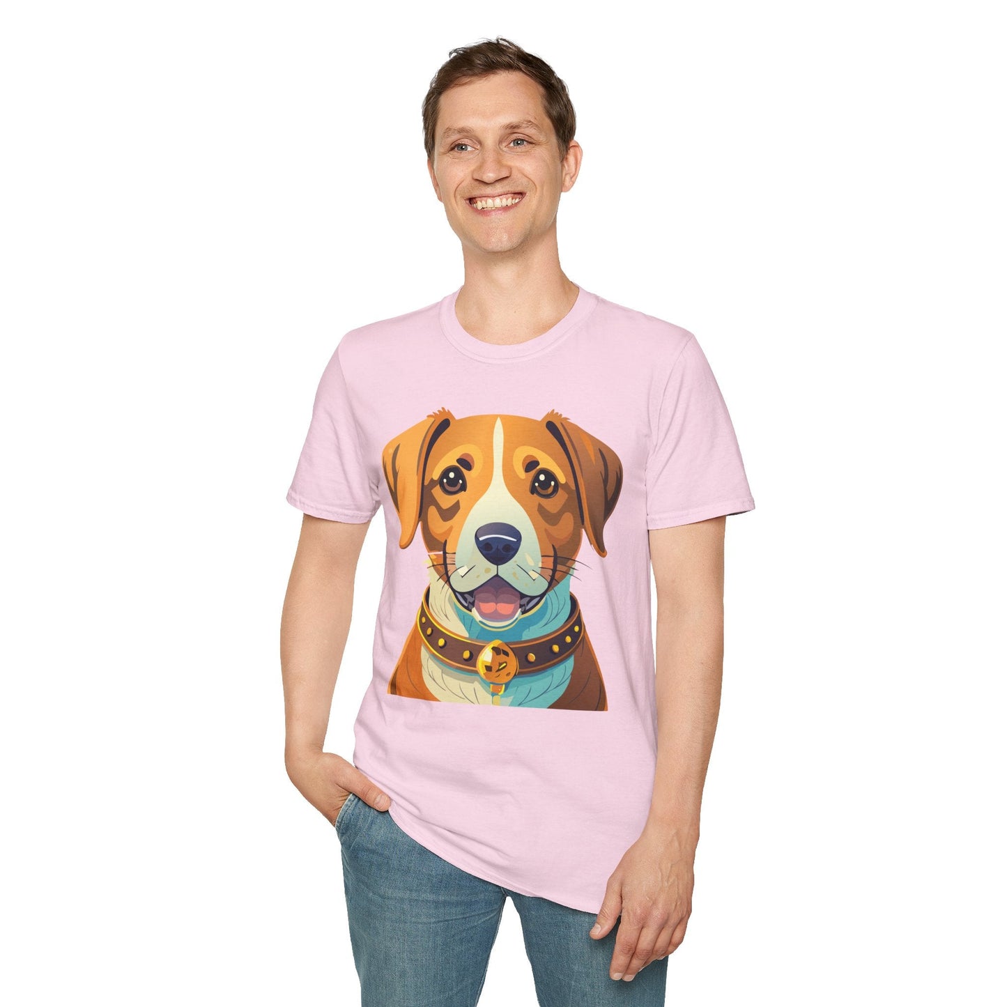 Dog Shirt Unisex Animal Tee Gildan Softstyle 64000 Cotton Tee