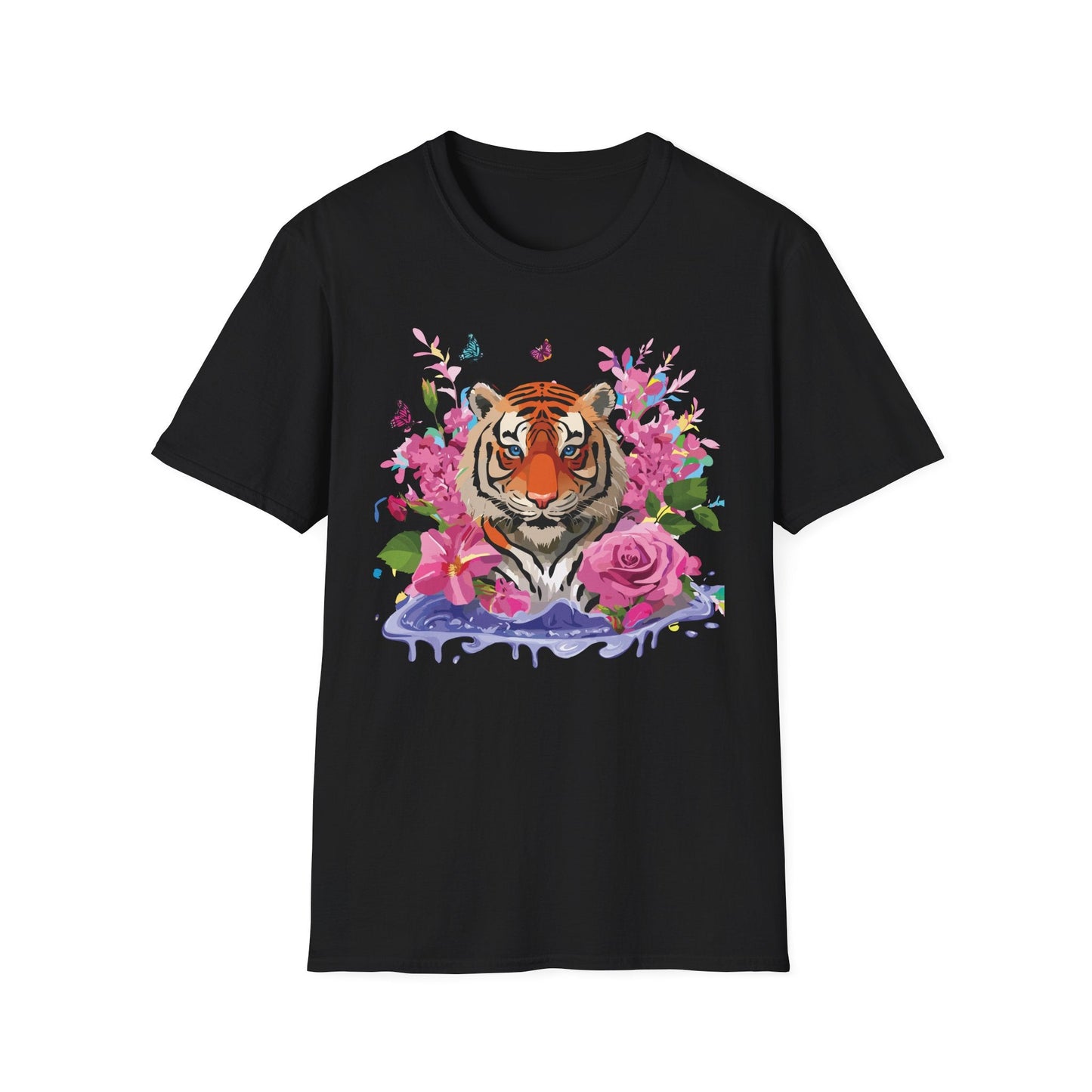 Tiger Shirt Unisex Gildan Softstyle Cotton Tee 100 Percent Ring Spun Comfort