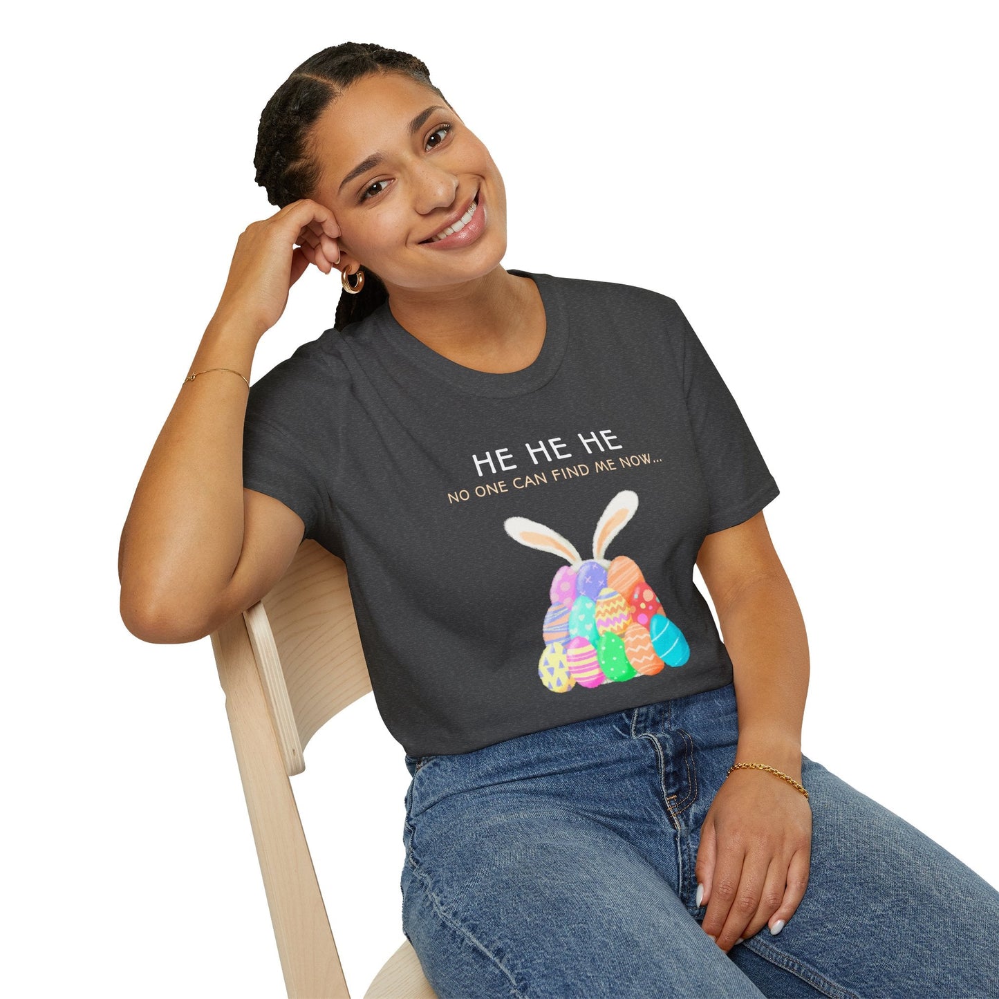 Easter Egg T Shirt Unisex Softstyle 100 Percent Ring Spun Cotton Easter Design Tee