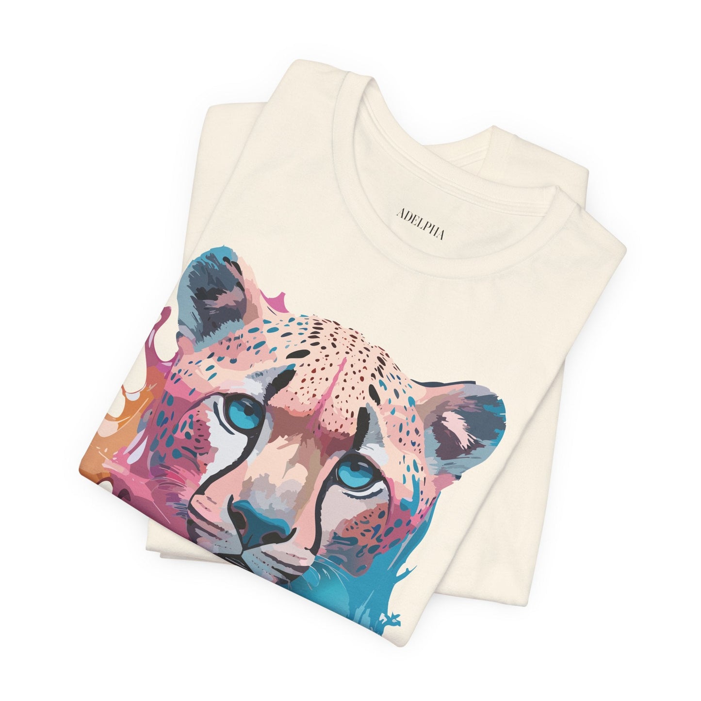 Cheetah Graphic Tee Unisex Jersey Short Sleeve Vintage Inspired Artwork Adelpha