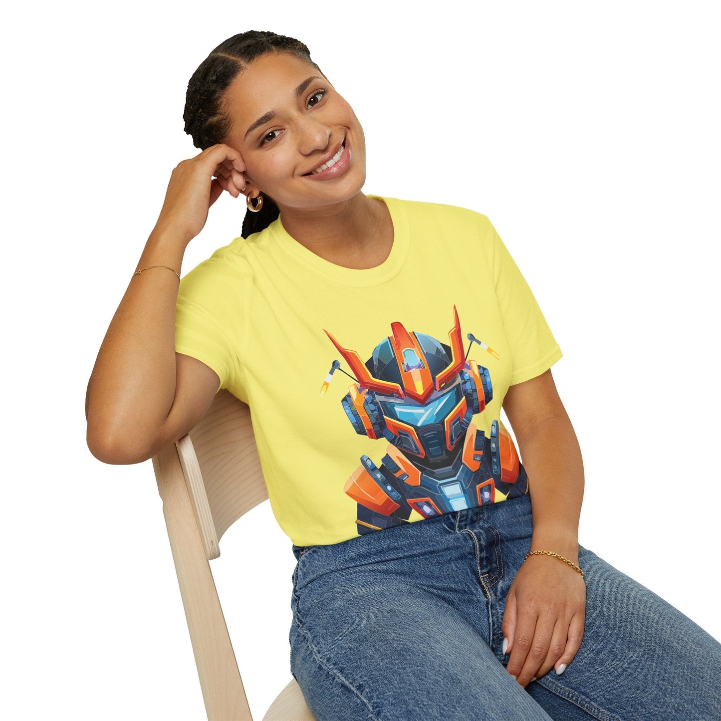 Cyborg Tee Unisex Robot Shirt Terminator Style 100 Percent Ring Spun Cotton Short Sleeve