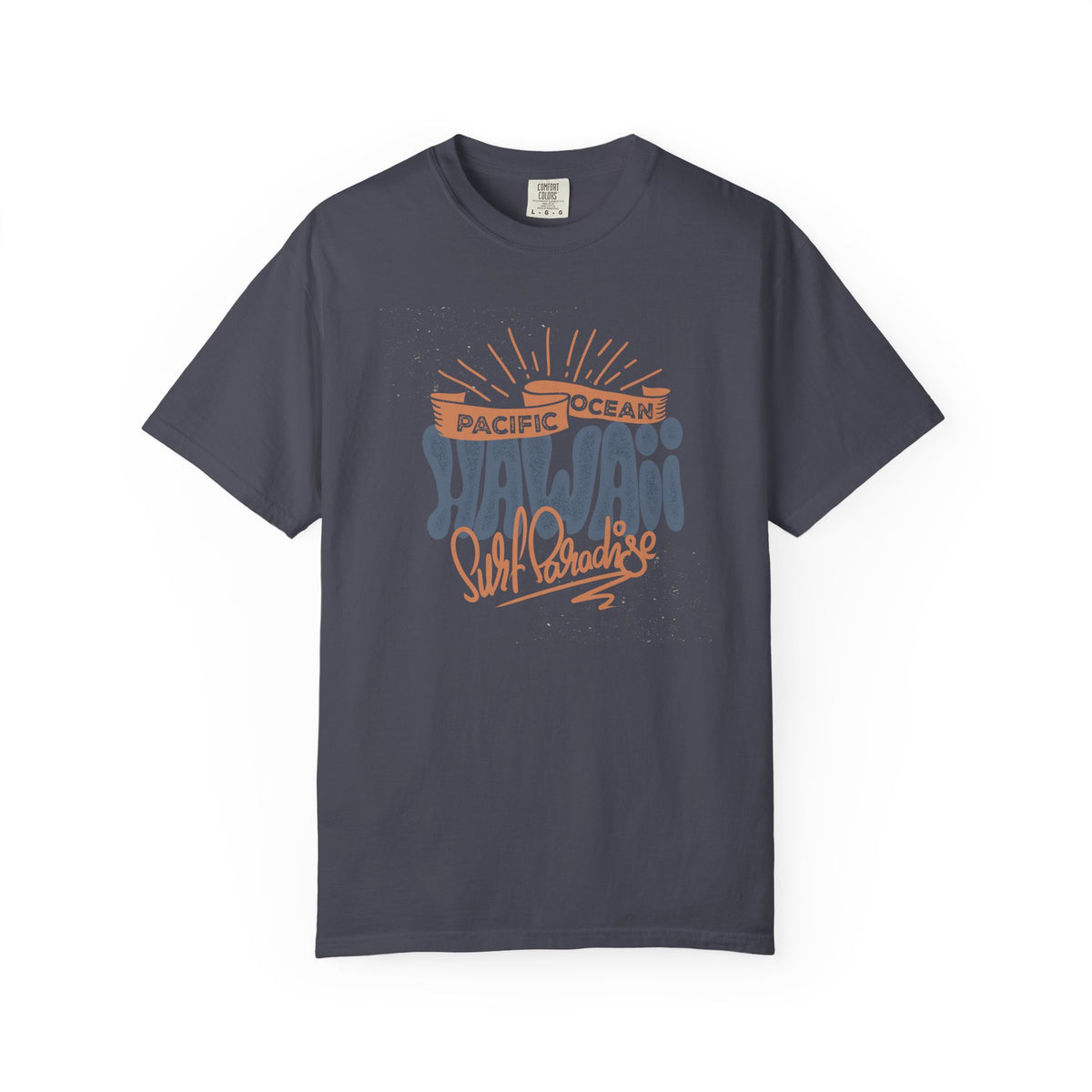 Hawaii Pacific Ocean Surf Paradise Graphic Unisex Comfort Colors Garment-Dyed Heavyweight 100 Cotton Art Design T-Shirt w8