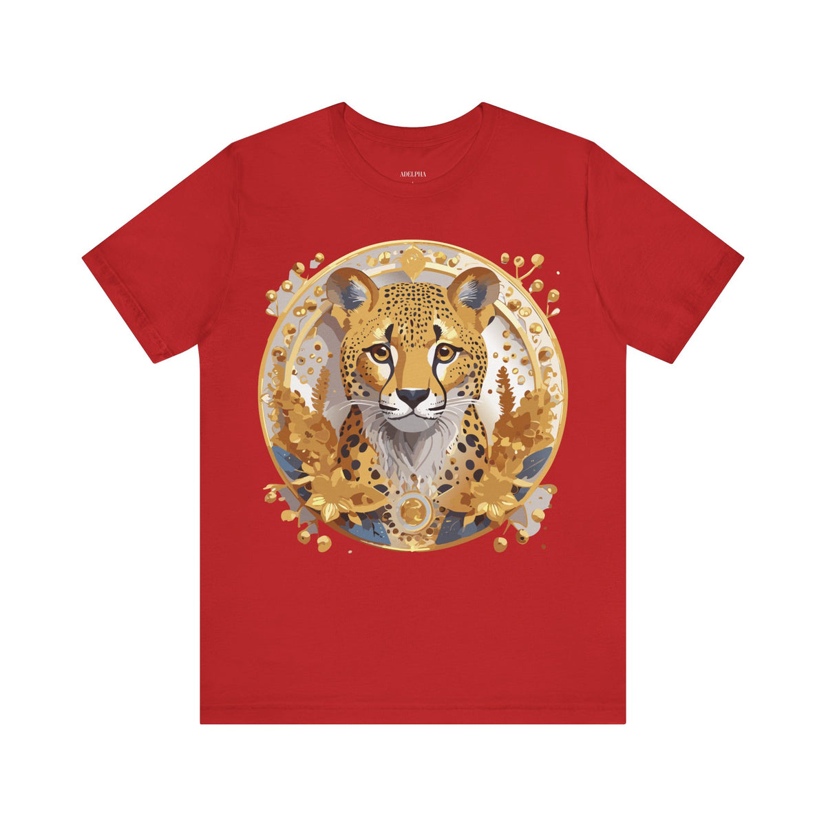 Medallion Graphic Unisex Cotton Bella+Canvas Tee with Floral Art Design m76