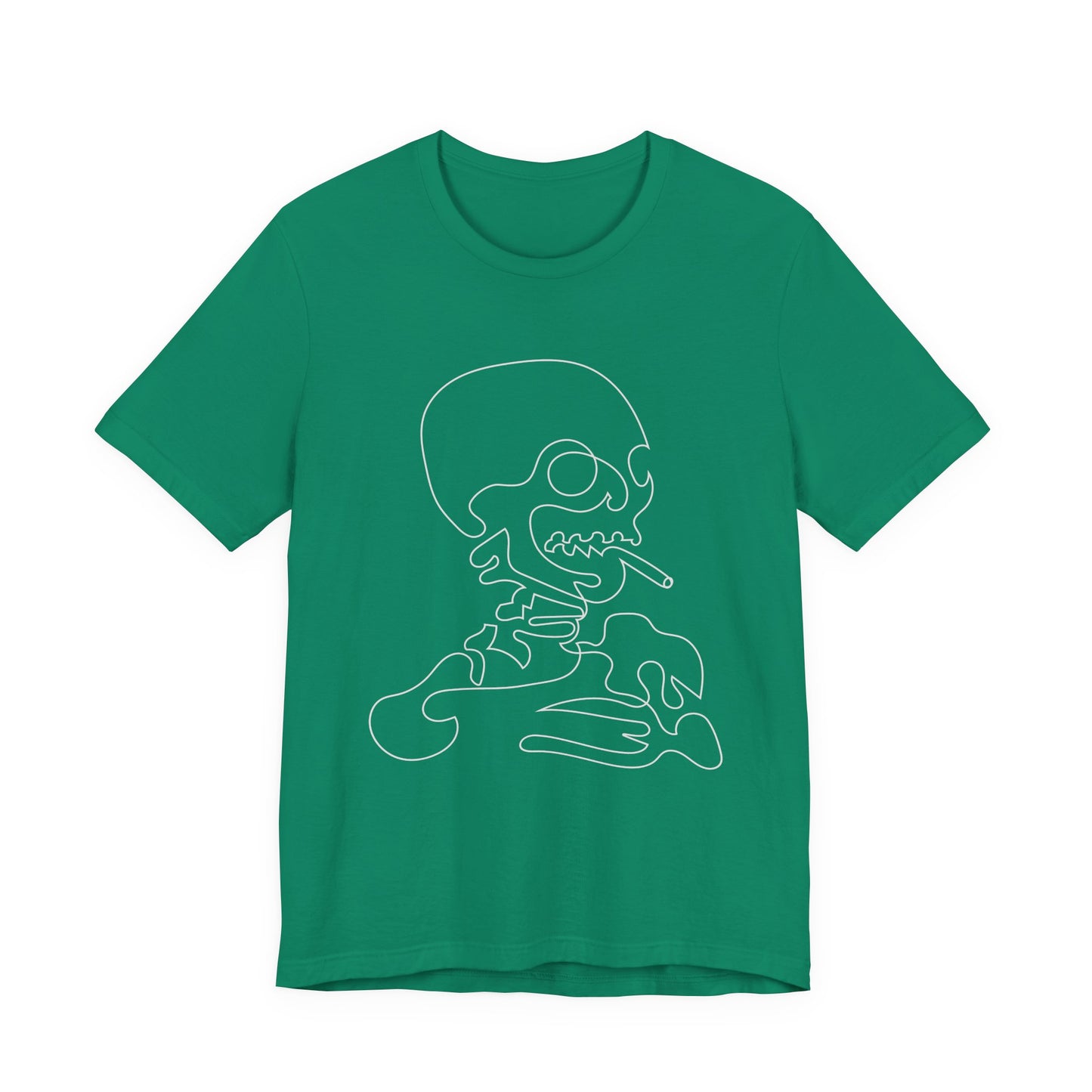 Camiseta unisex de algodón con calavera
