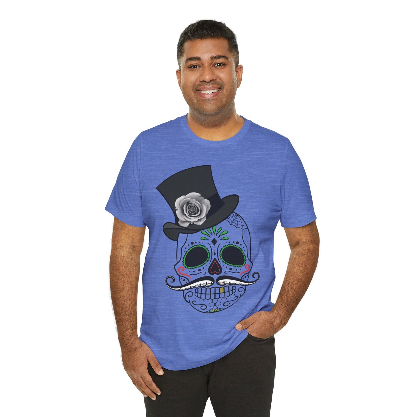 Unisex Cotton Tee Shirt with Skull