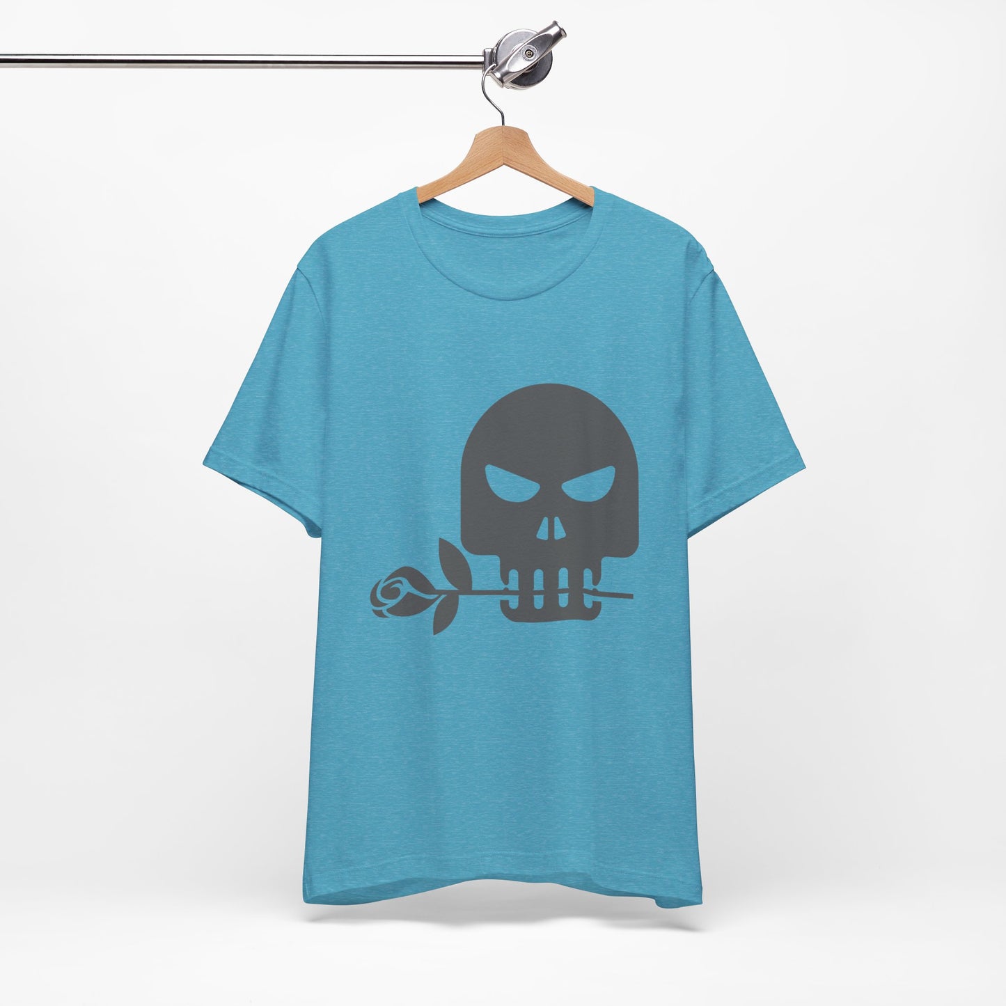 Unisex Cotton Tee Shirt with Skull