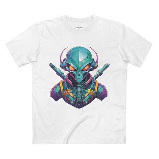 Aliens Graphic Unisex 100 Cotton Staple Tee 6