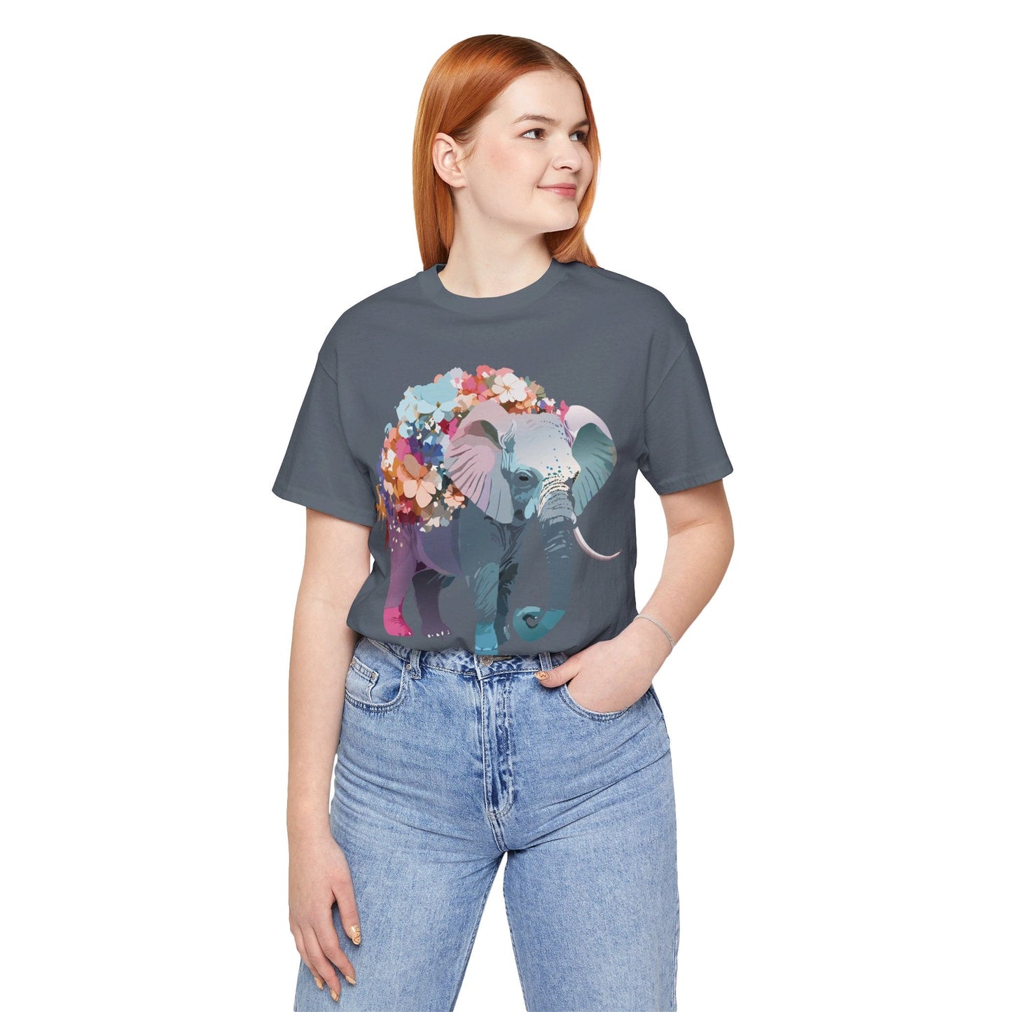 Elephant Graphic T Shirt Unisex Vintage Inspired Adelpha Artwork Short Sleeve Tee