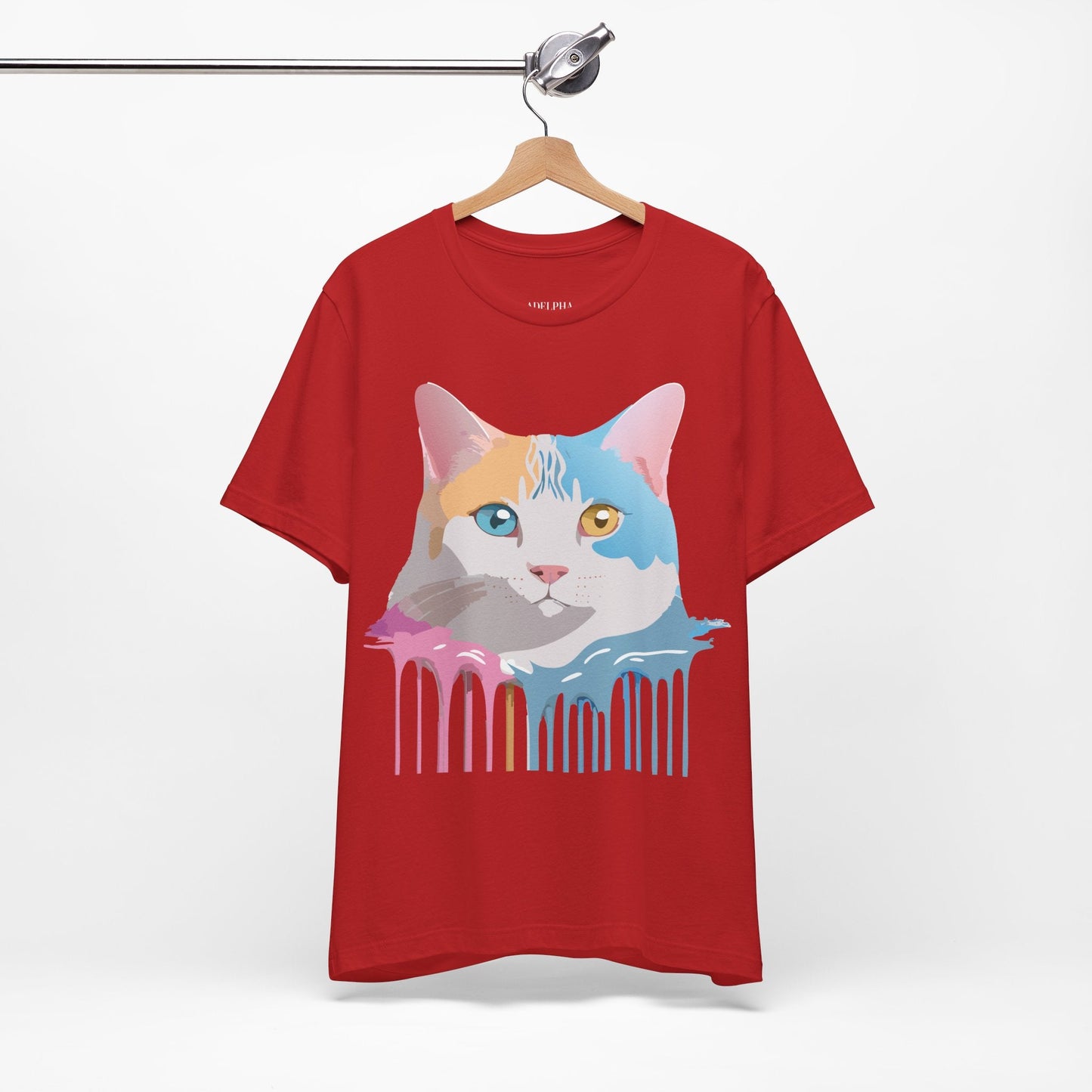 Unisex Cat Shirt Graphic Tee With Vintage Adelpha Art Design
